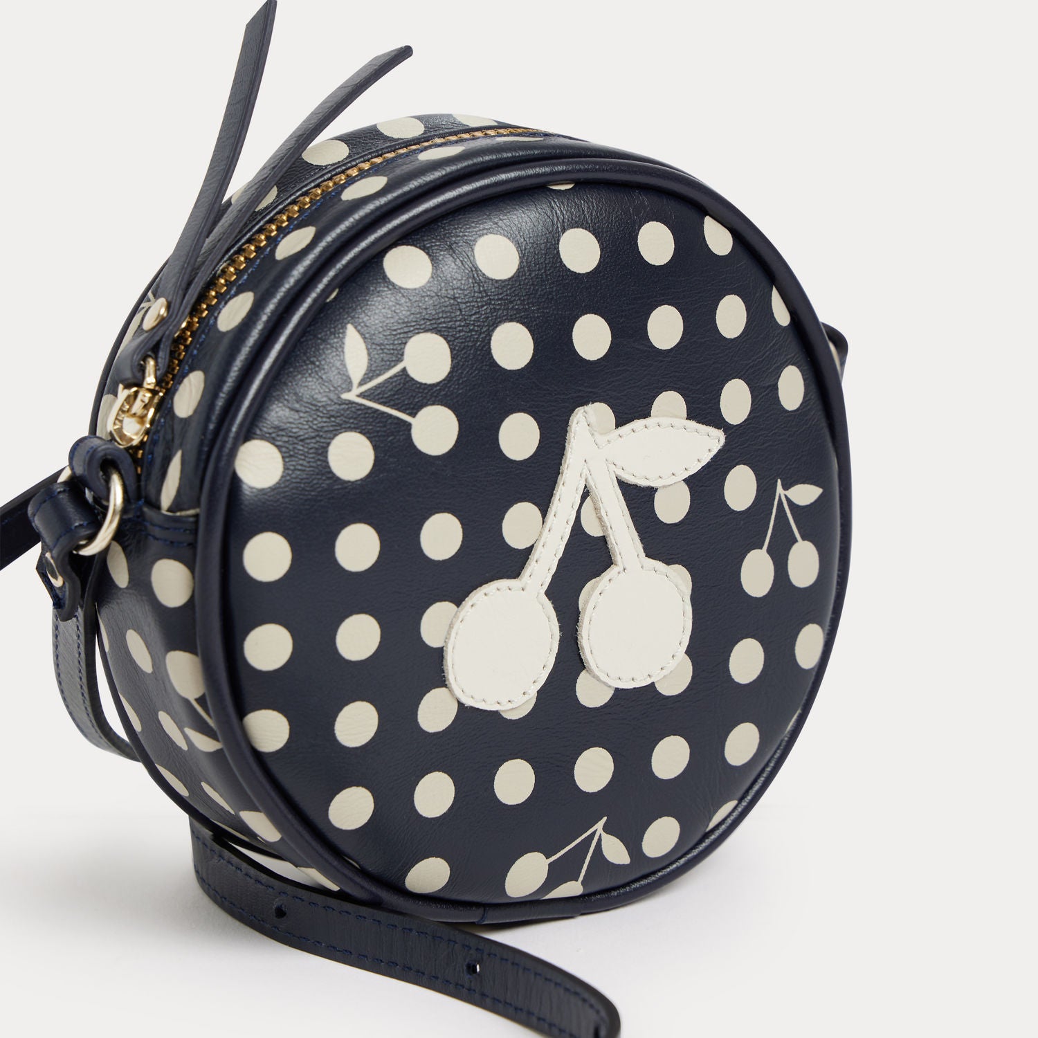 Girls Navy Logo Shoulder Bag