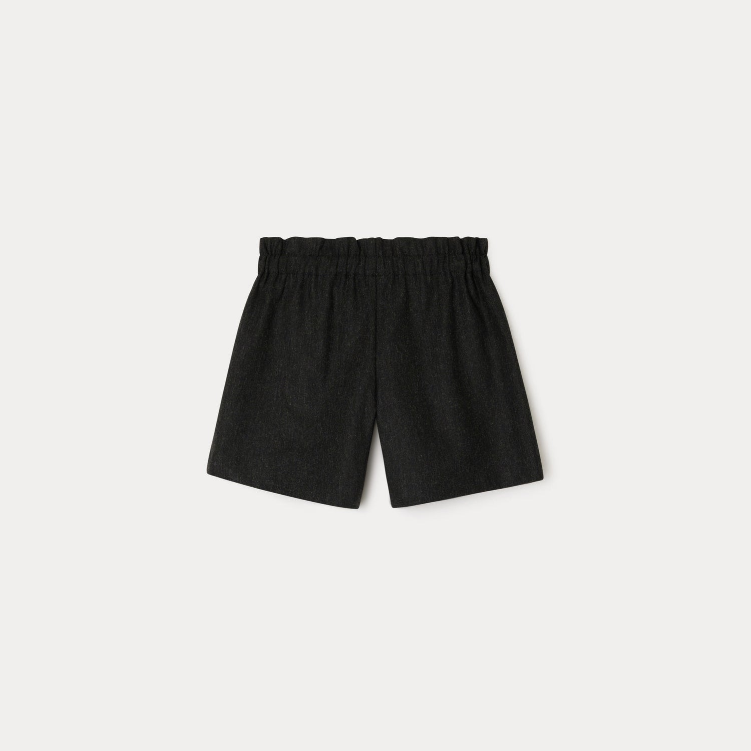 Girls Dark Grey Wool Shorts