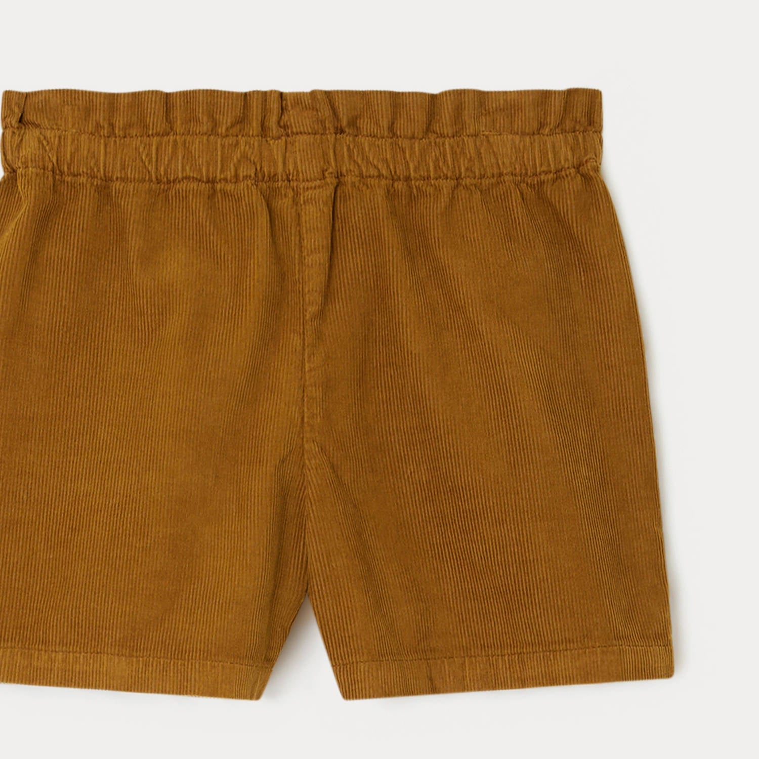 Girls Camel Cotton Shorts