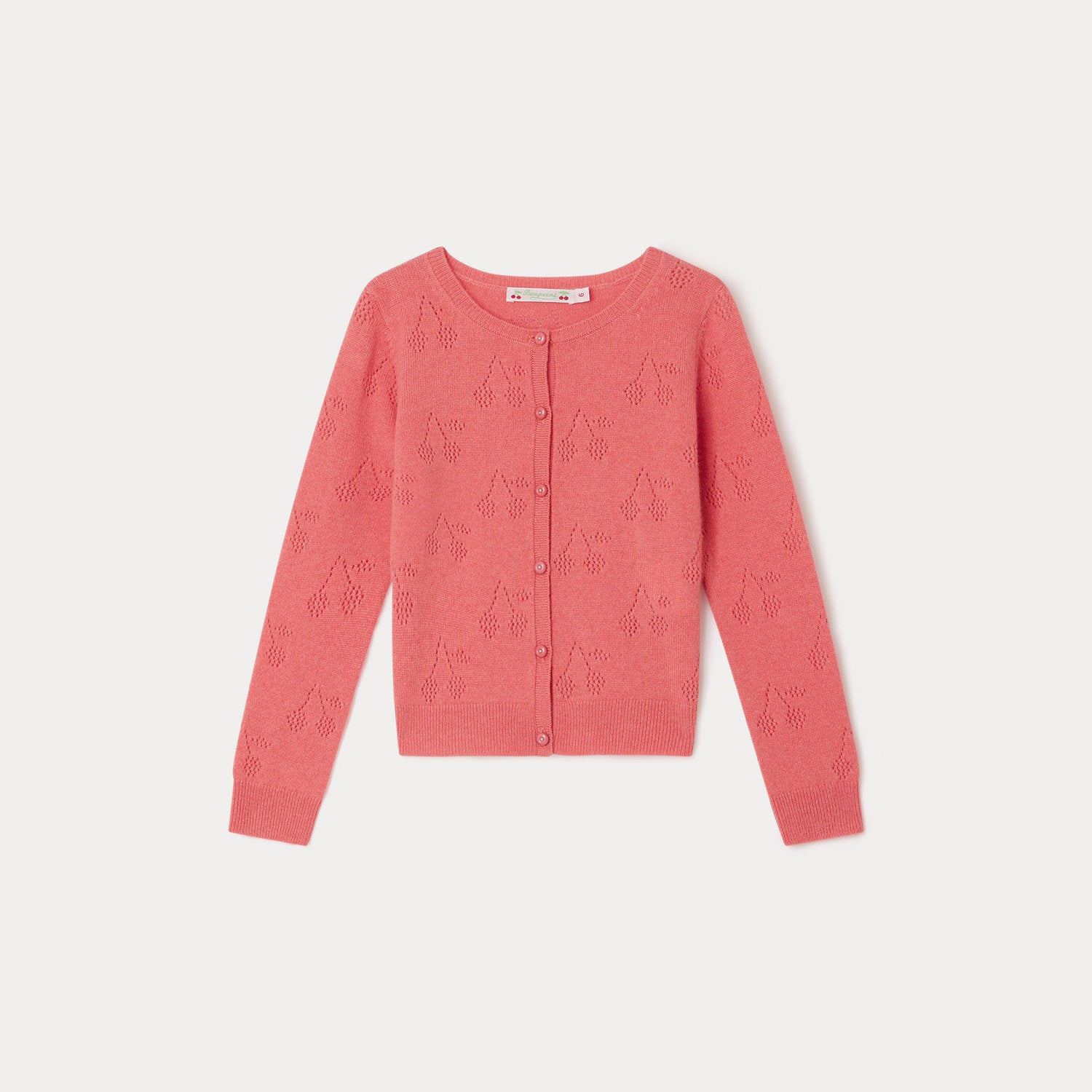 Girls Pink Cashmere Cardigan