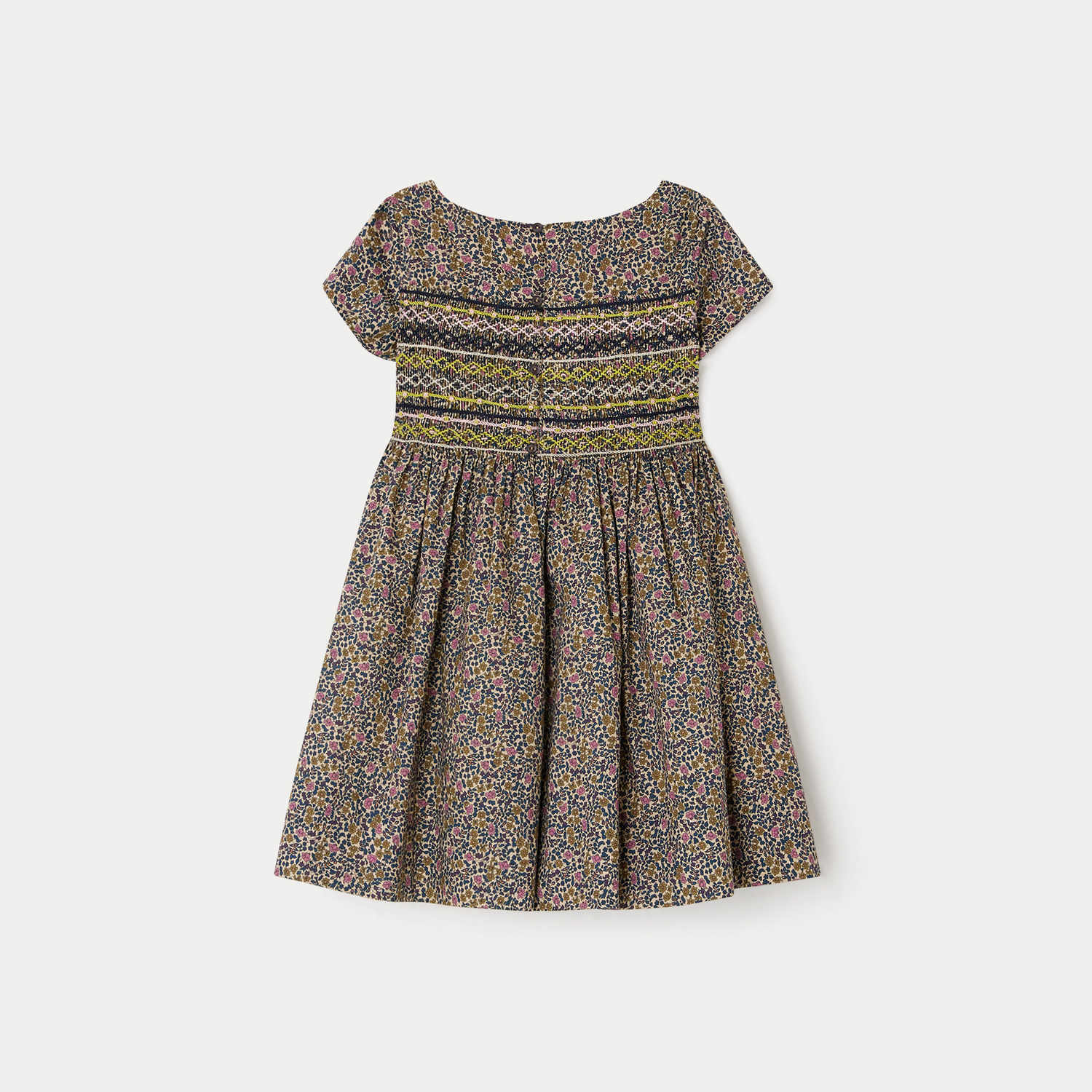 Girls Black Floral Dress