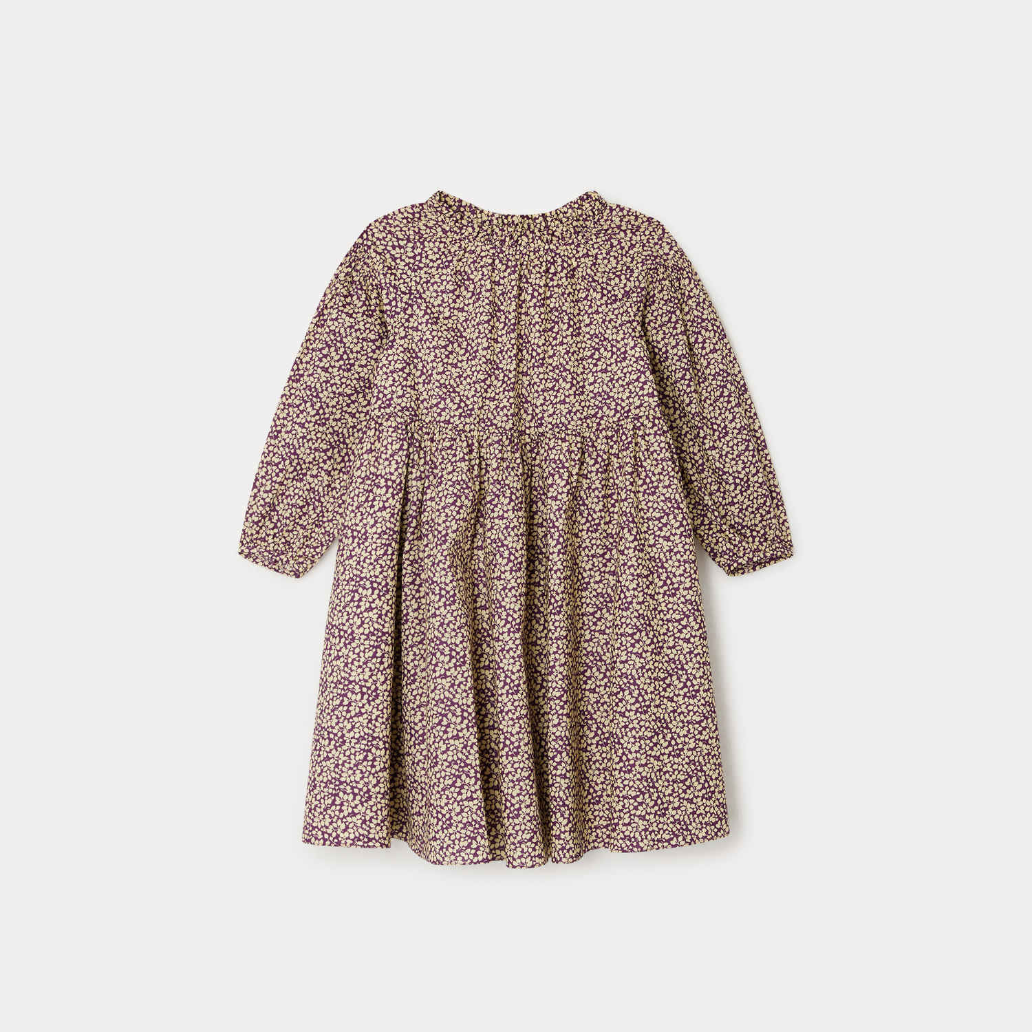 Girls Purple Floral Dress