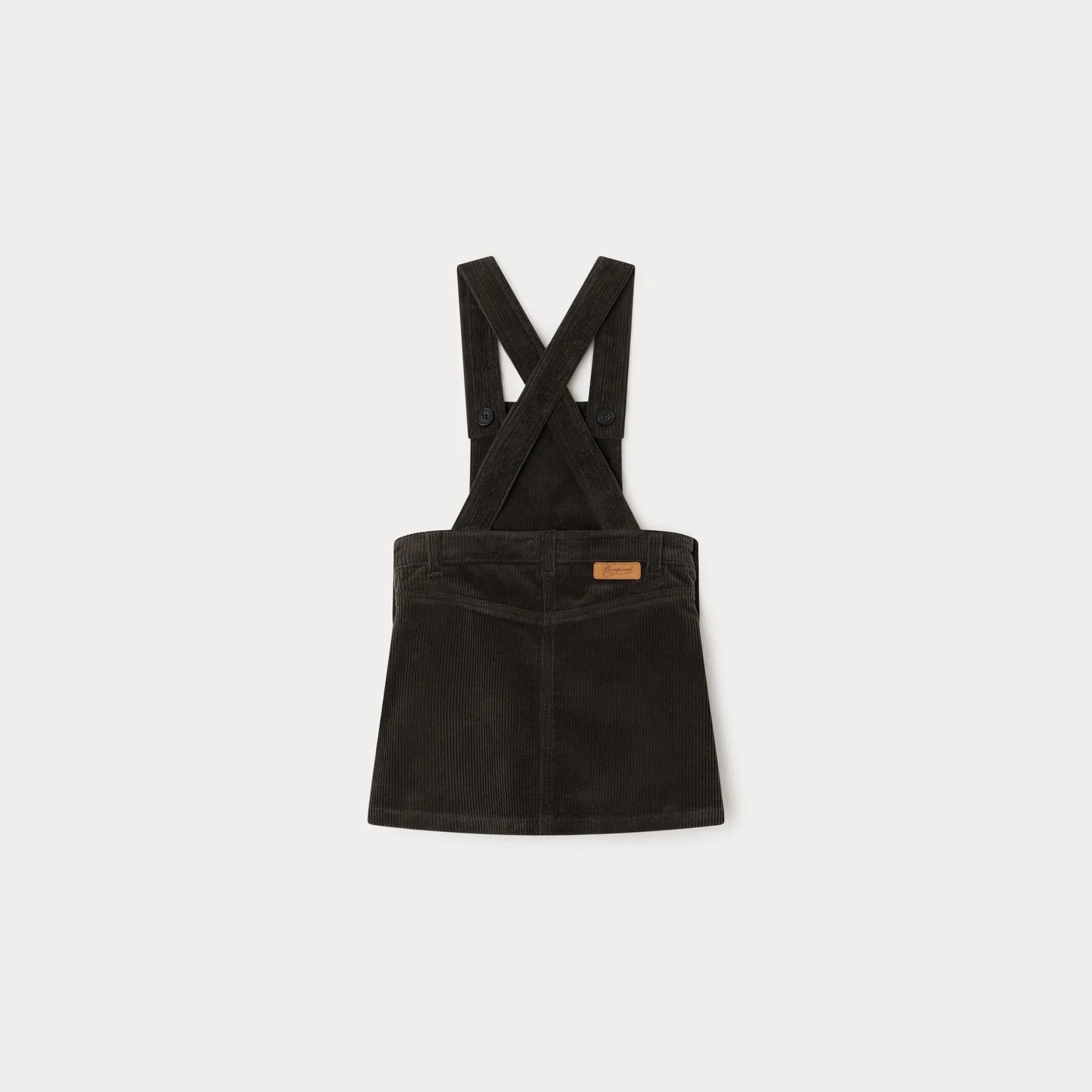 Girls Black Corduroy Dress