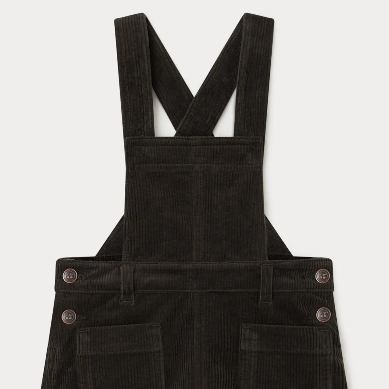 Girls Black Corduroy Dress