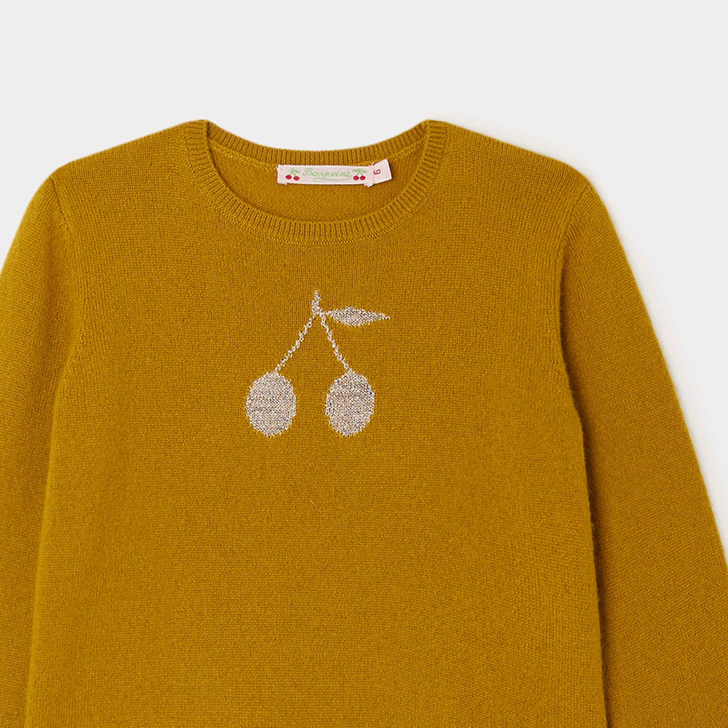 Girls Turmeric Logo Cashmere Sweater