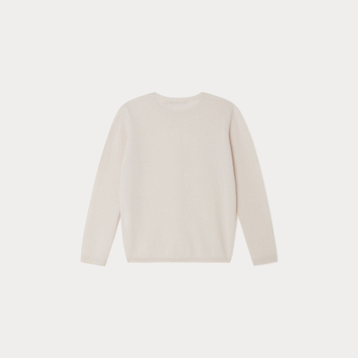 Girls White Logo Cashmere Sweater