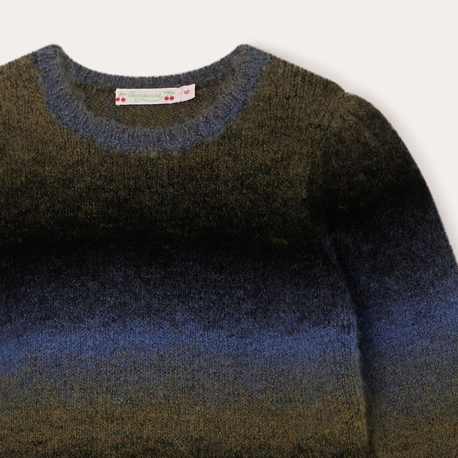 Girls Dark Green Wool Sweater
