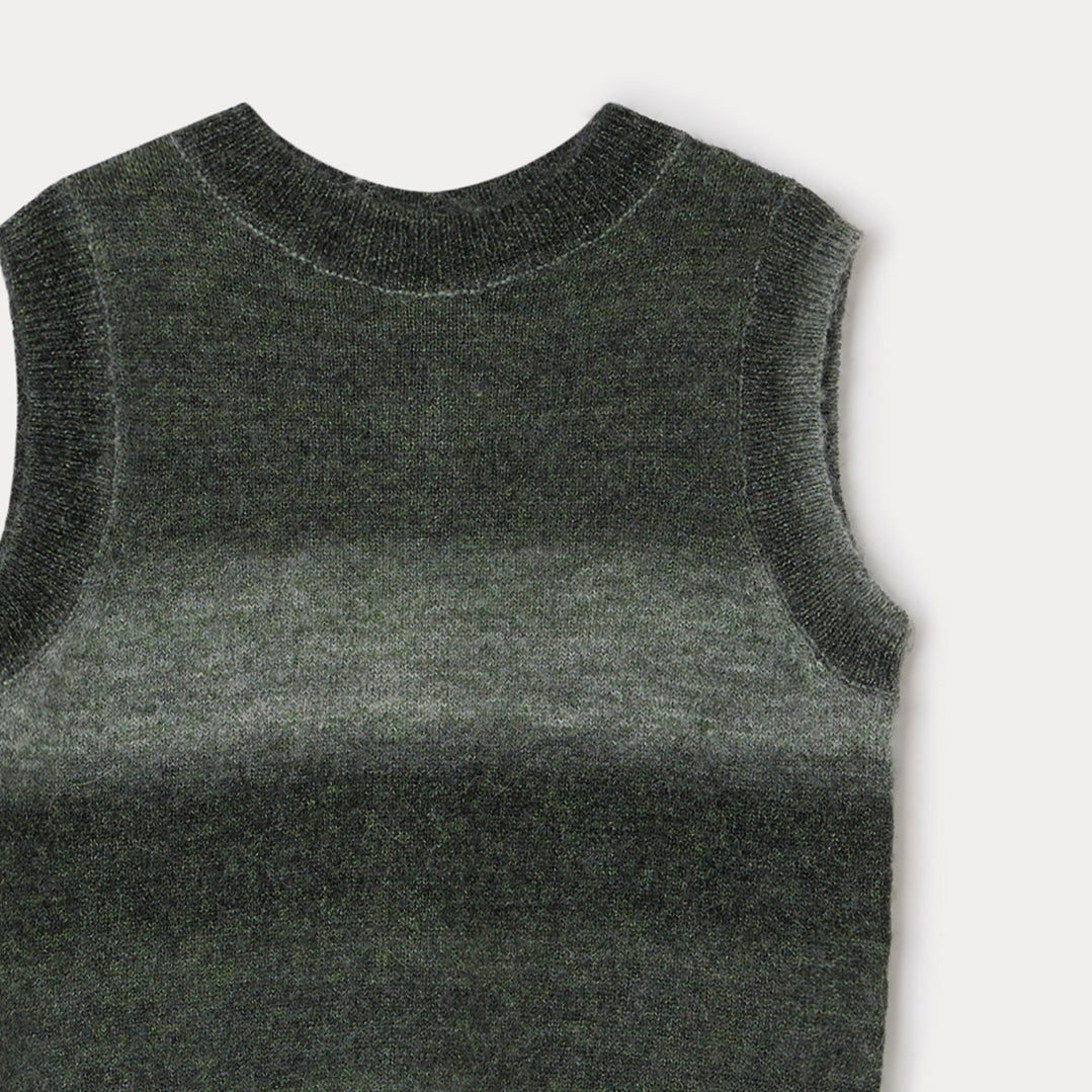 Girls Bronze Green Vest