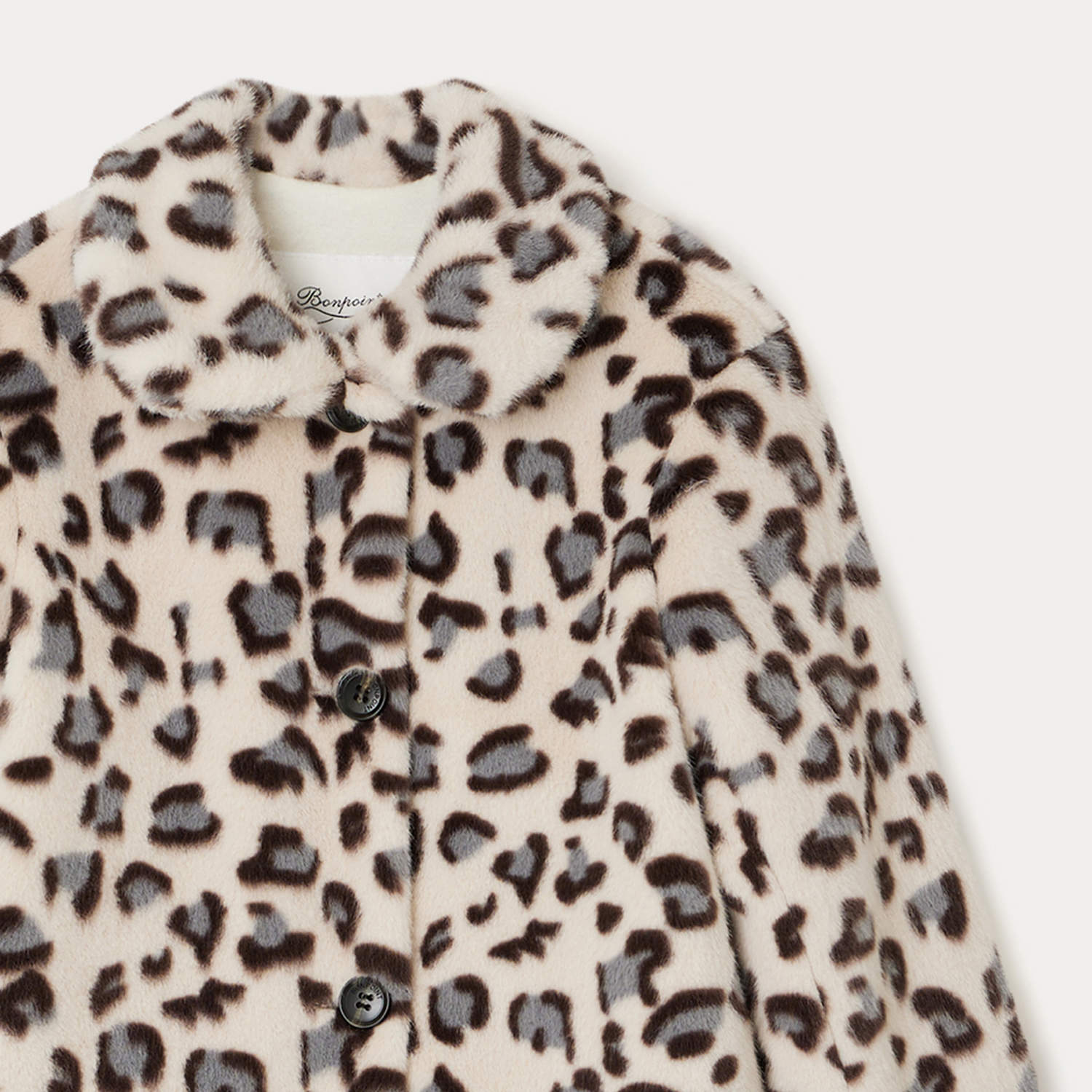 Girls Leopard Print Coat