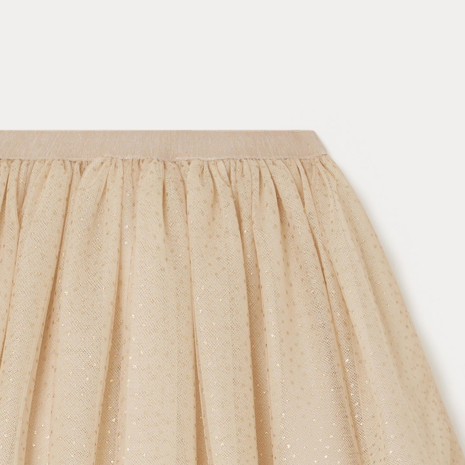 Girls Beige Dots Skirt