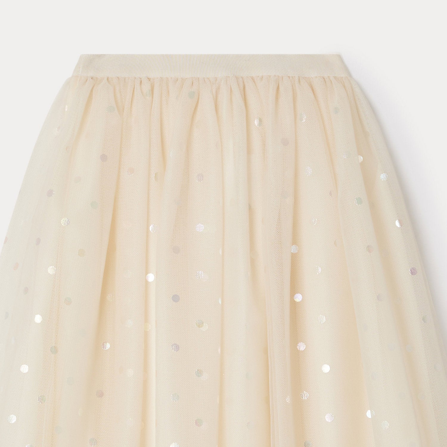 Girls White Dots Skirt
