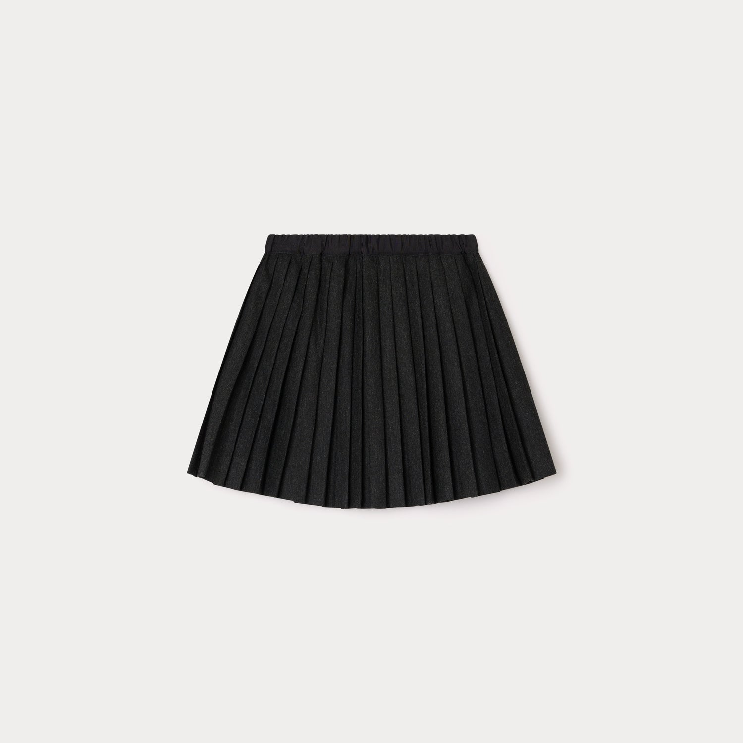 Girls Dark Grey Pleated Skirt