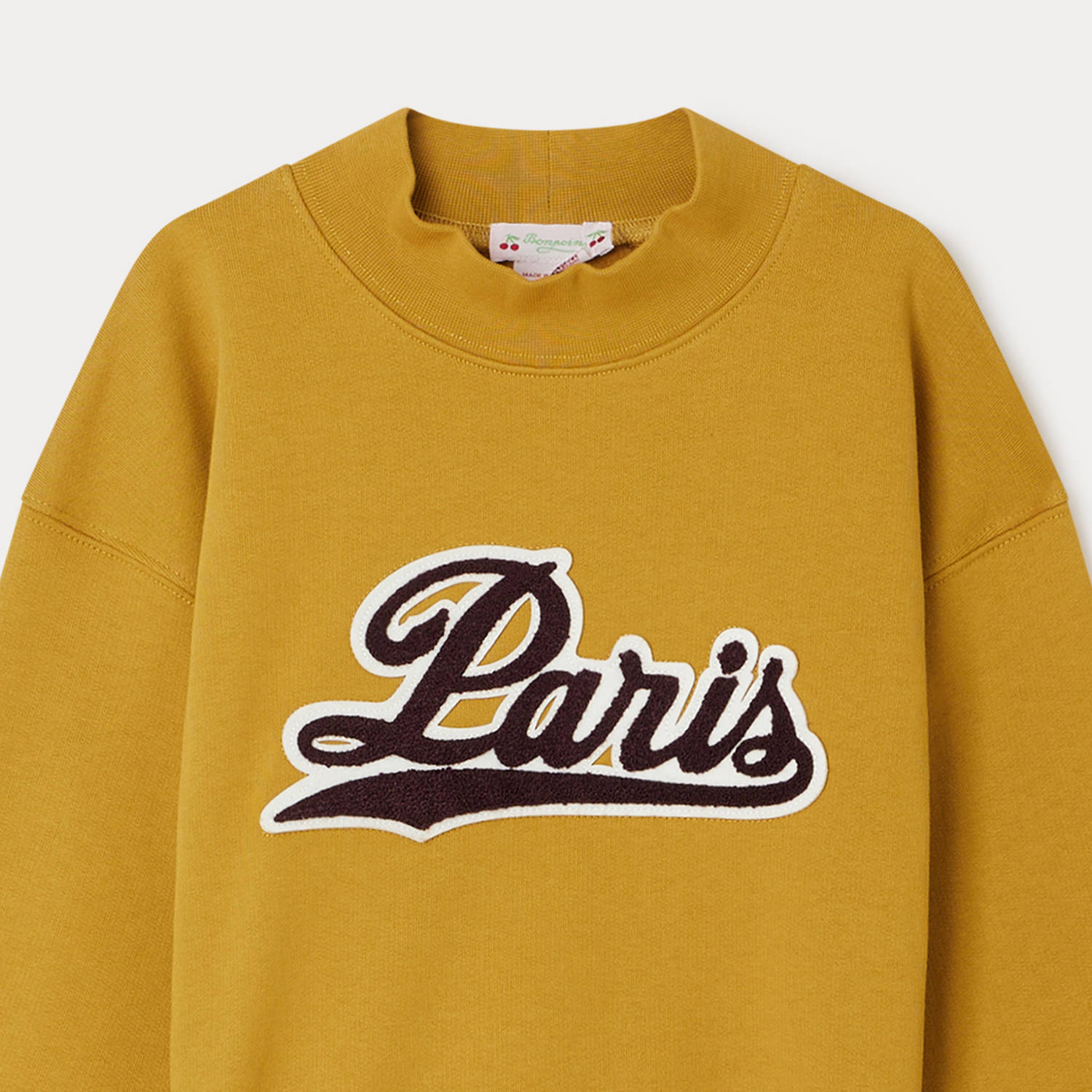 Girls Yellow Cotton Sweatshirt