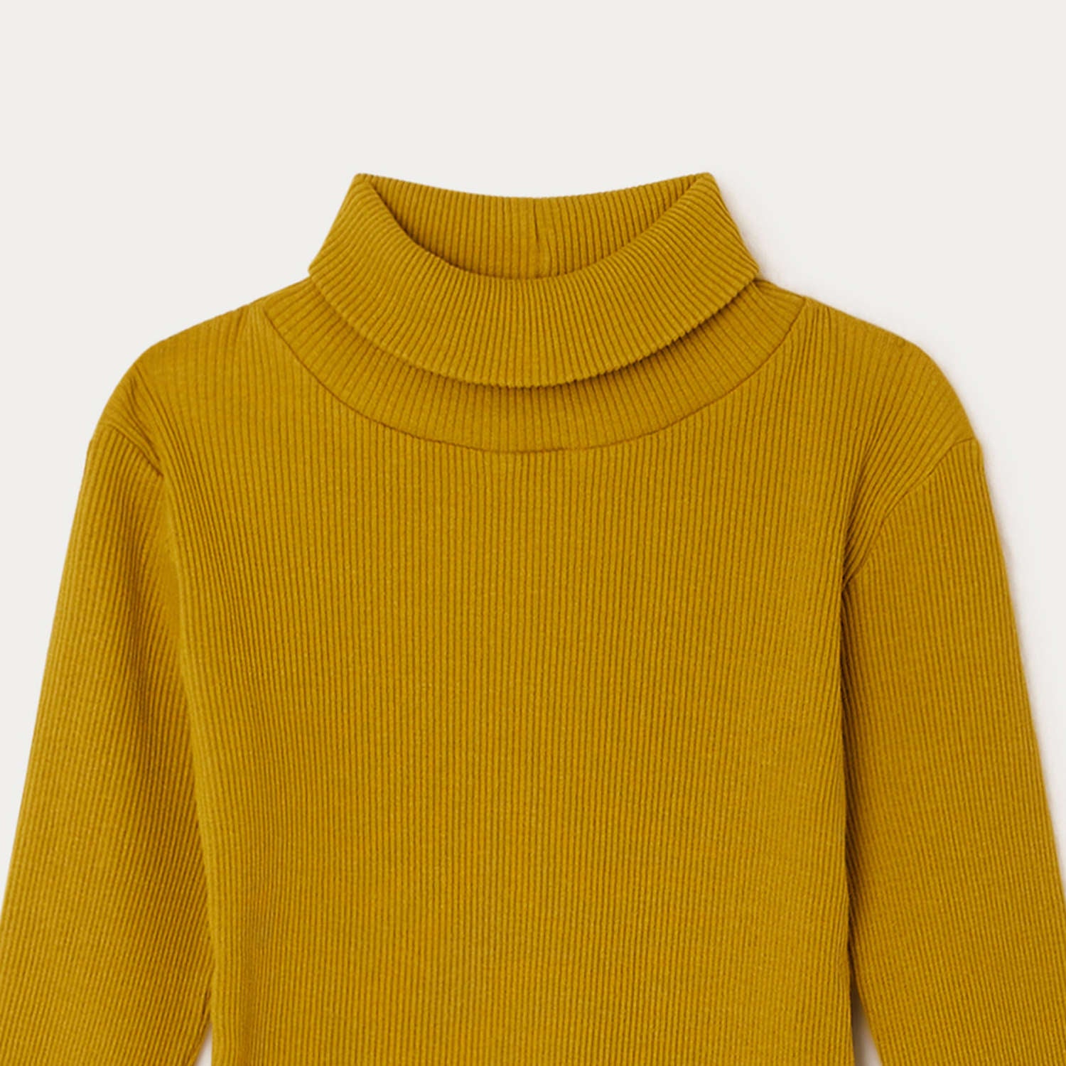 Girls Mustard Cotton T-Shirt