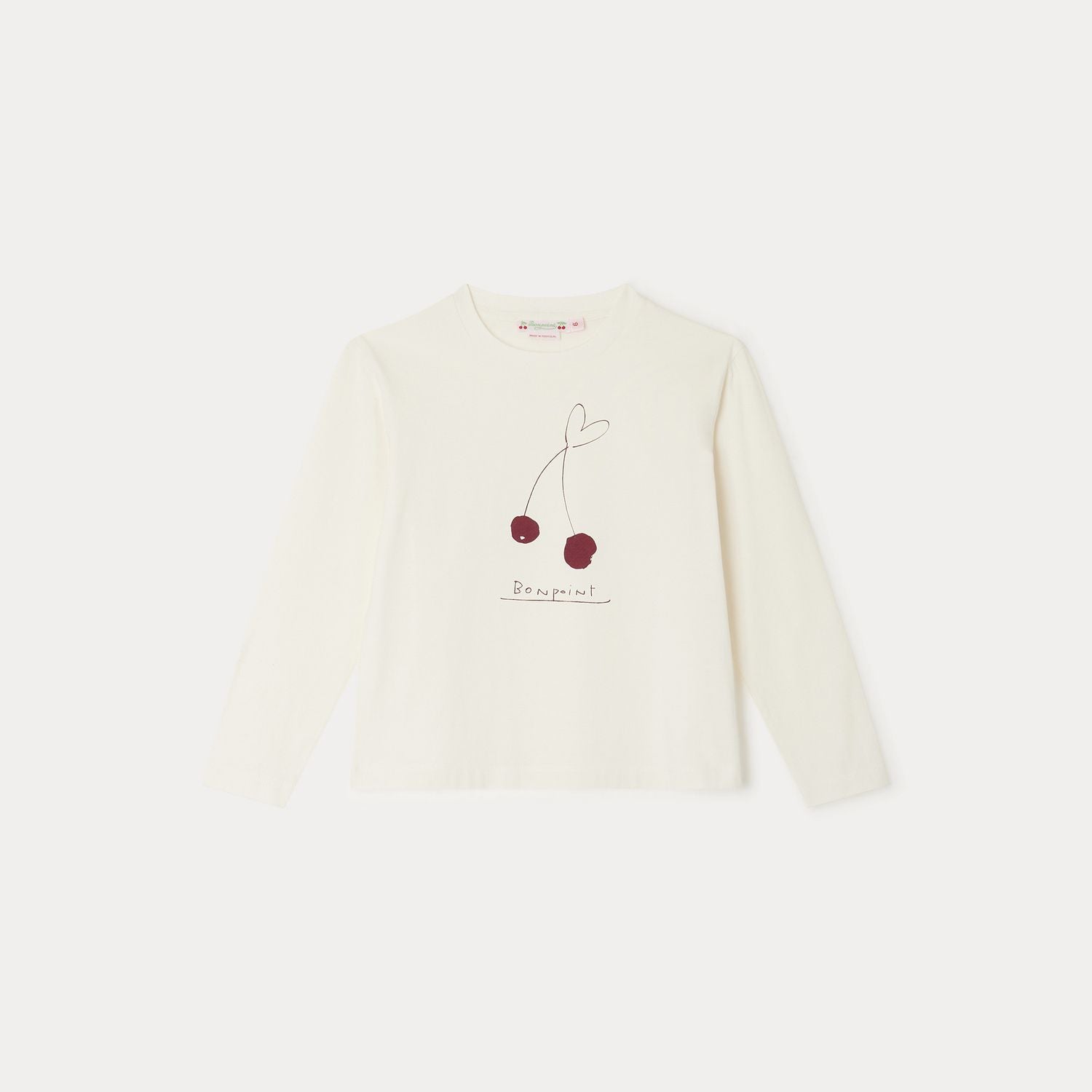 Girls White Logo Cotton T-Shirt