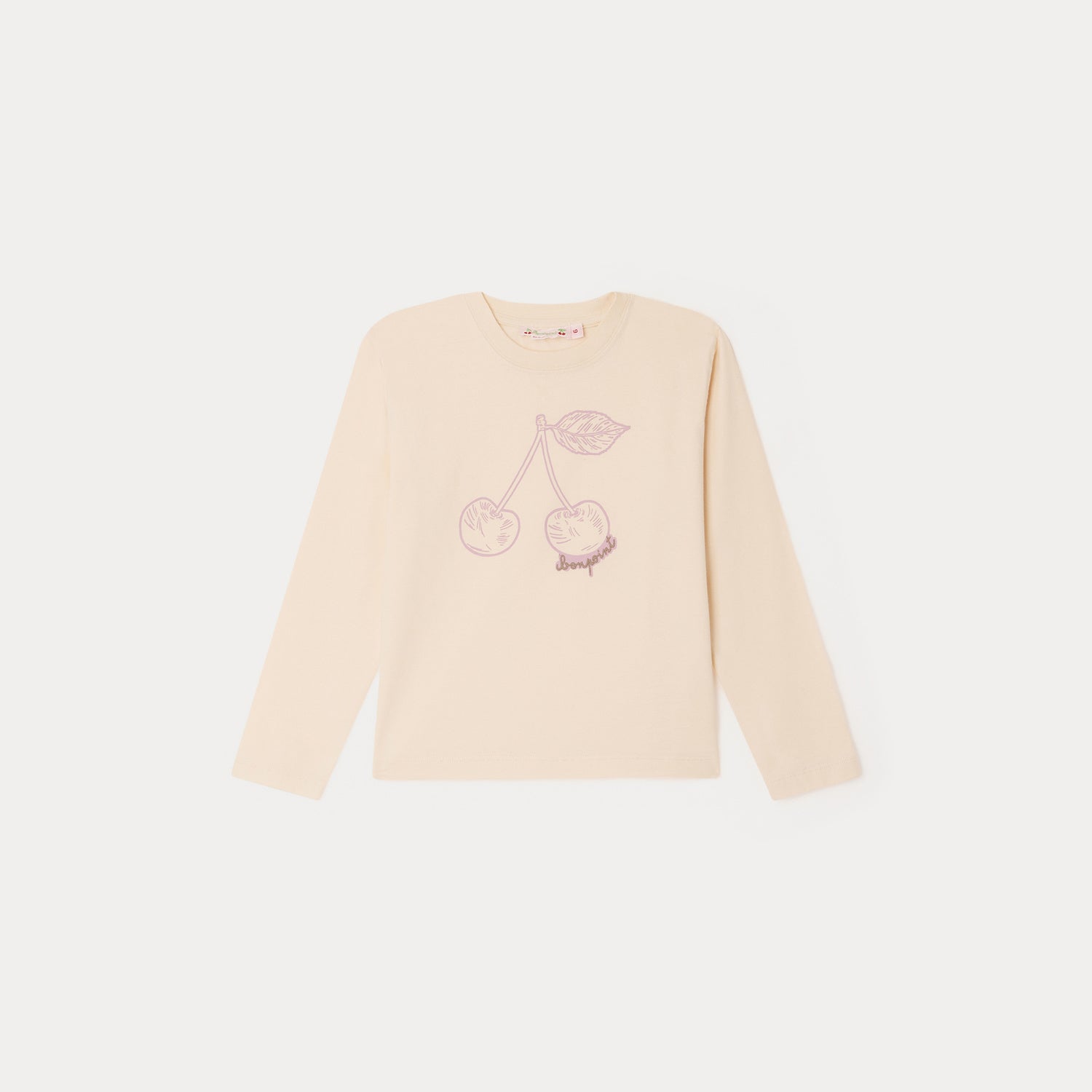 Girls Light Pink Logo Cotton T-Shirt