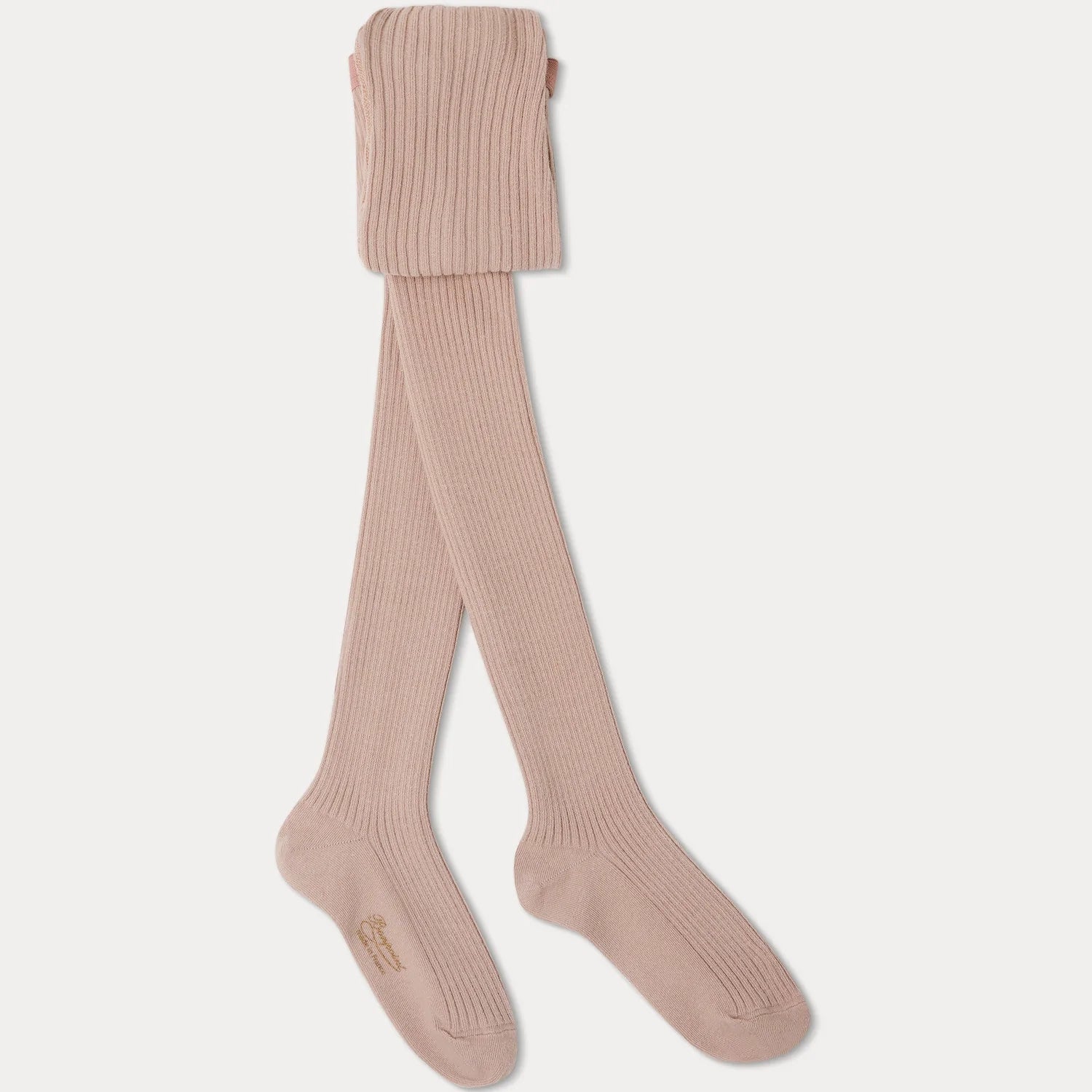 Girls Taupe Cotton Tights