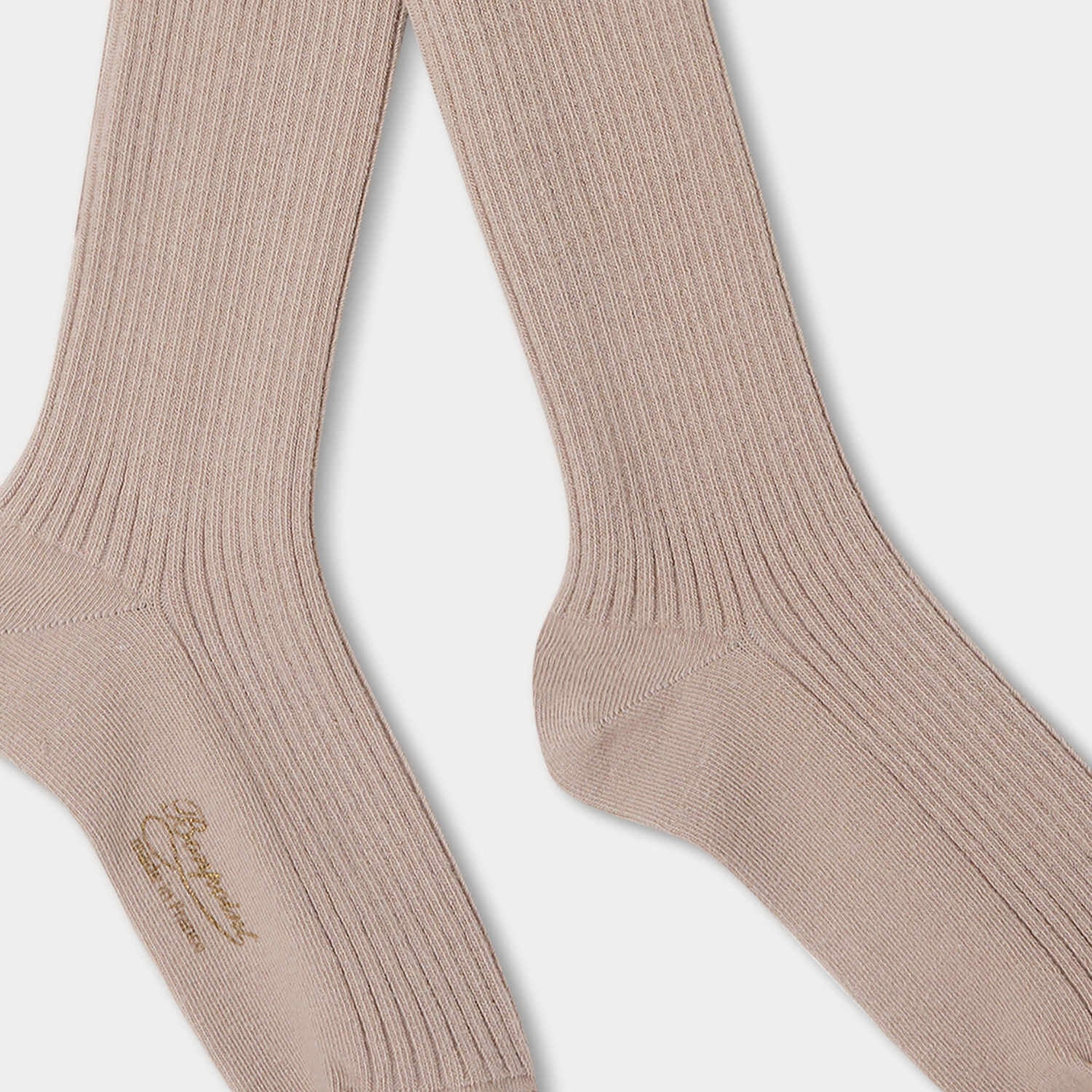 Girls Taupe Cotton Tights
