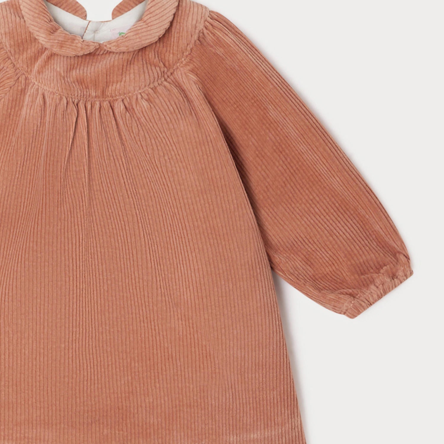 Baby Girls Pink Corduroy Dress