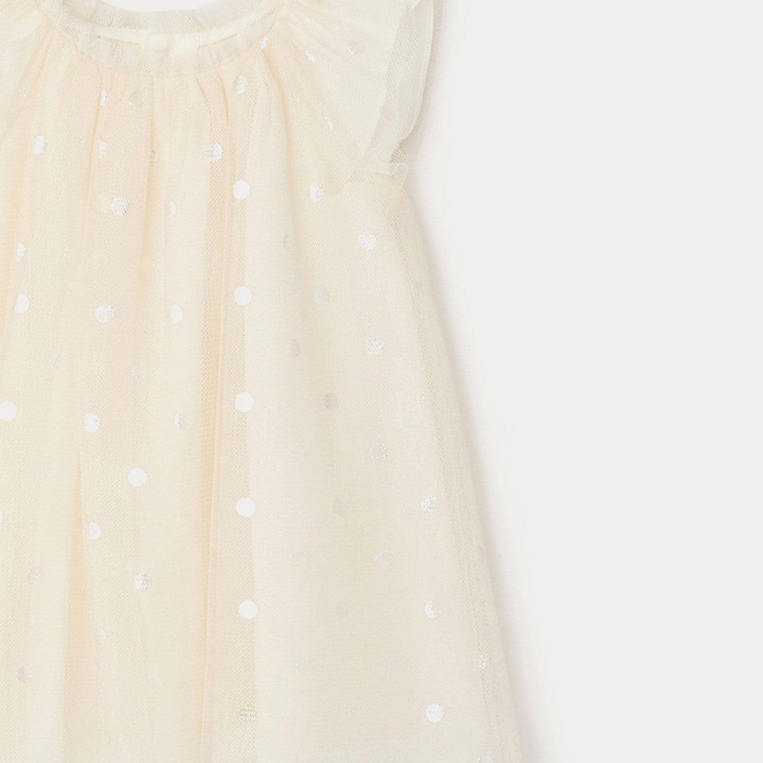 Baby Girls Ivory Sequins Dress