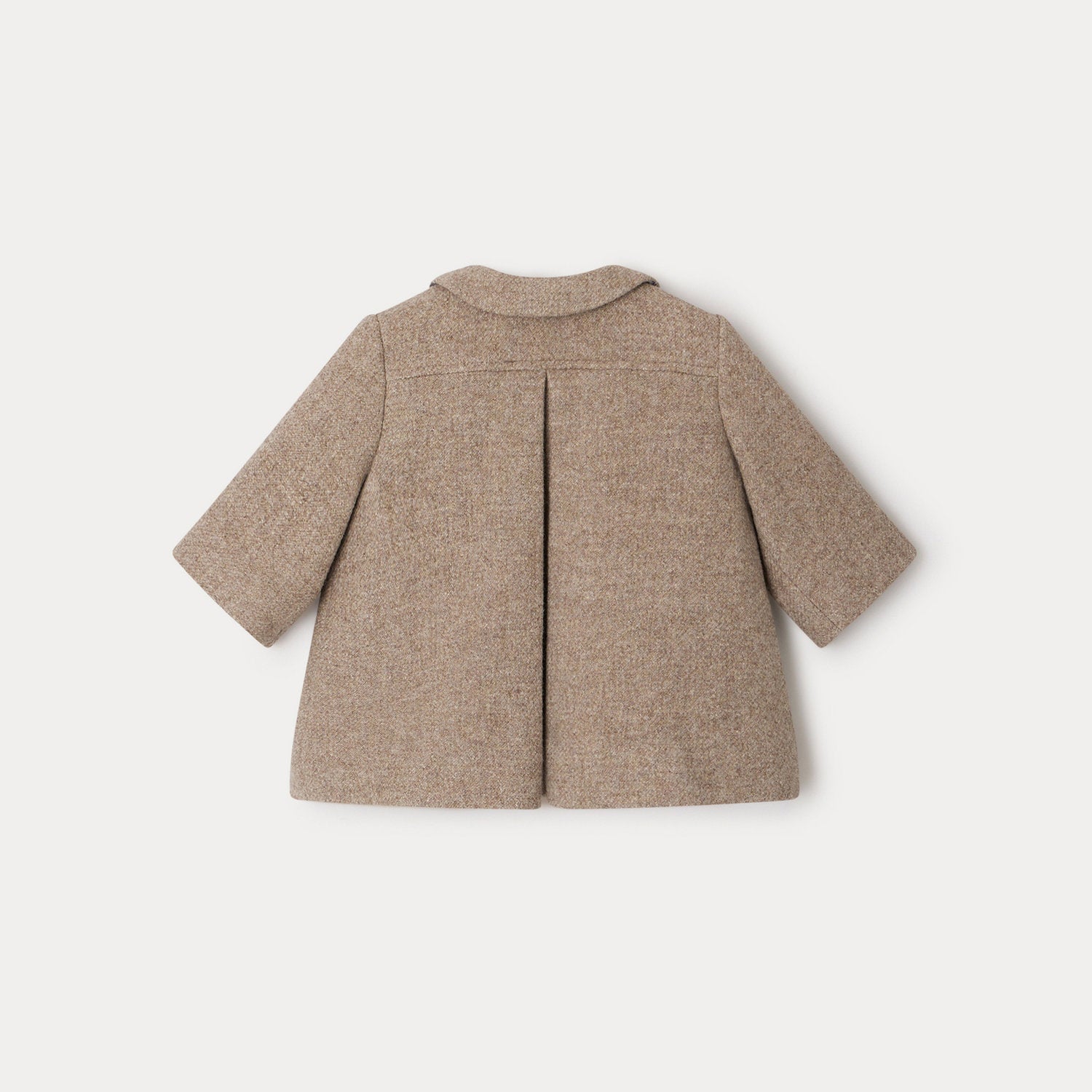 Baby Boys & Girls Beige Wool Coat