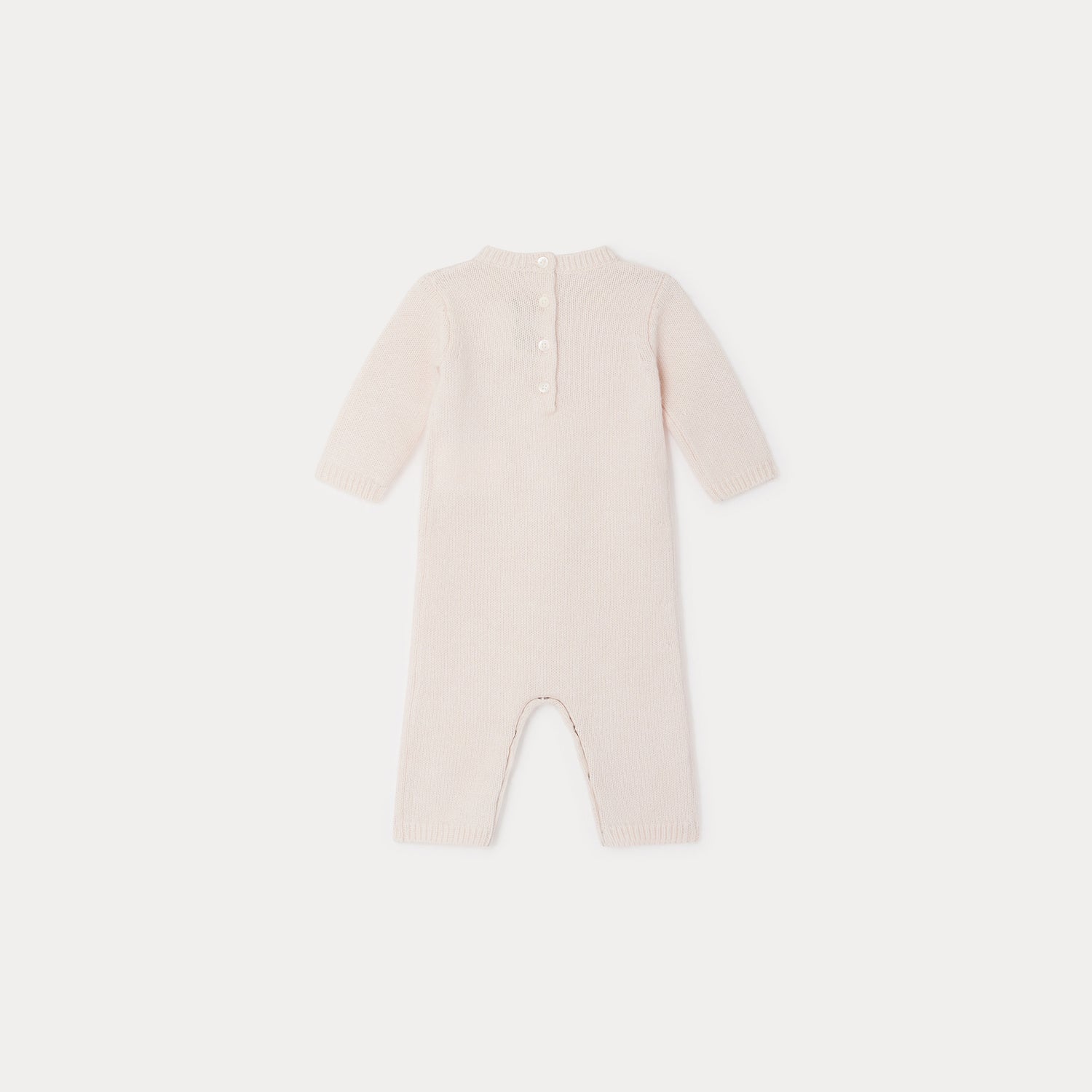 Baby Boys & Girls Pink Wool Babysuit