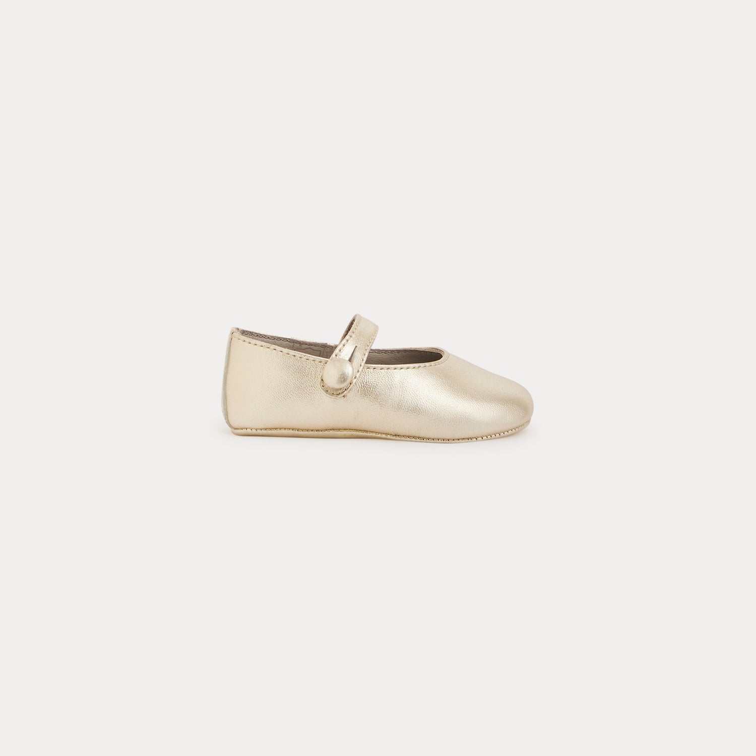 Baby Girls Gold Flat Shoes