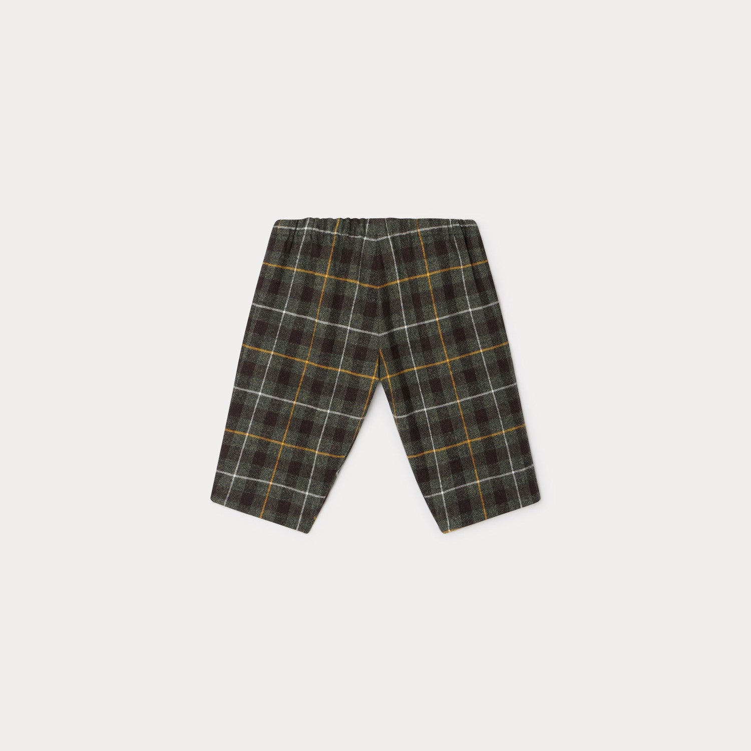 Baby Boys & Girls Khaki Check Trousers