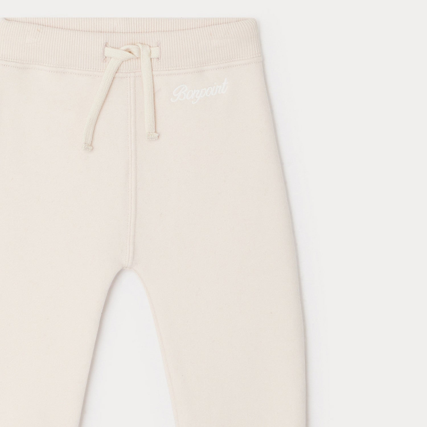 Baby Boys & Girls White Cotton Trousers