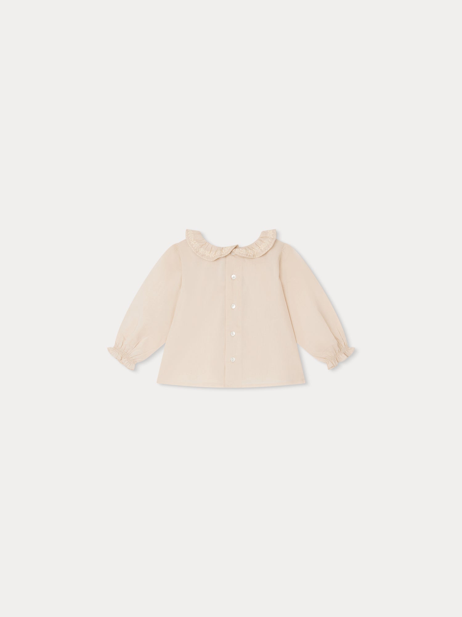 Baby Girls Pink Ruffled Cotton Top