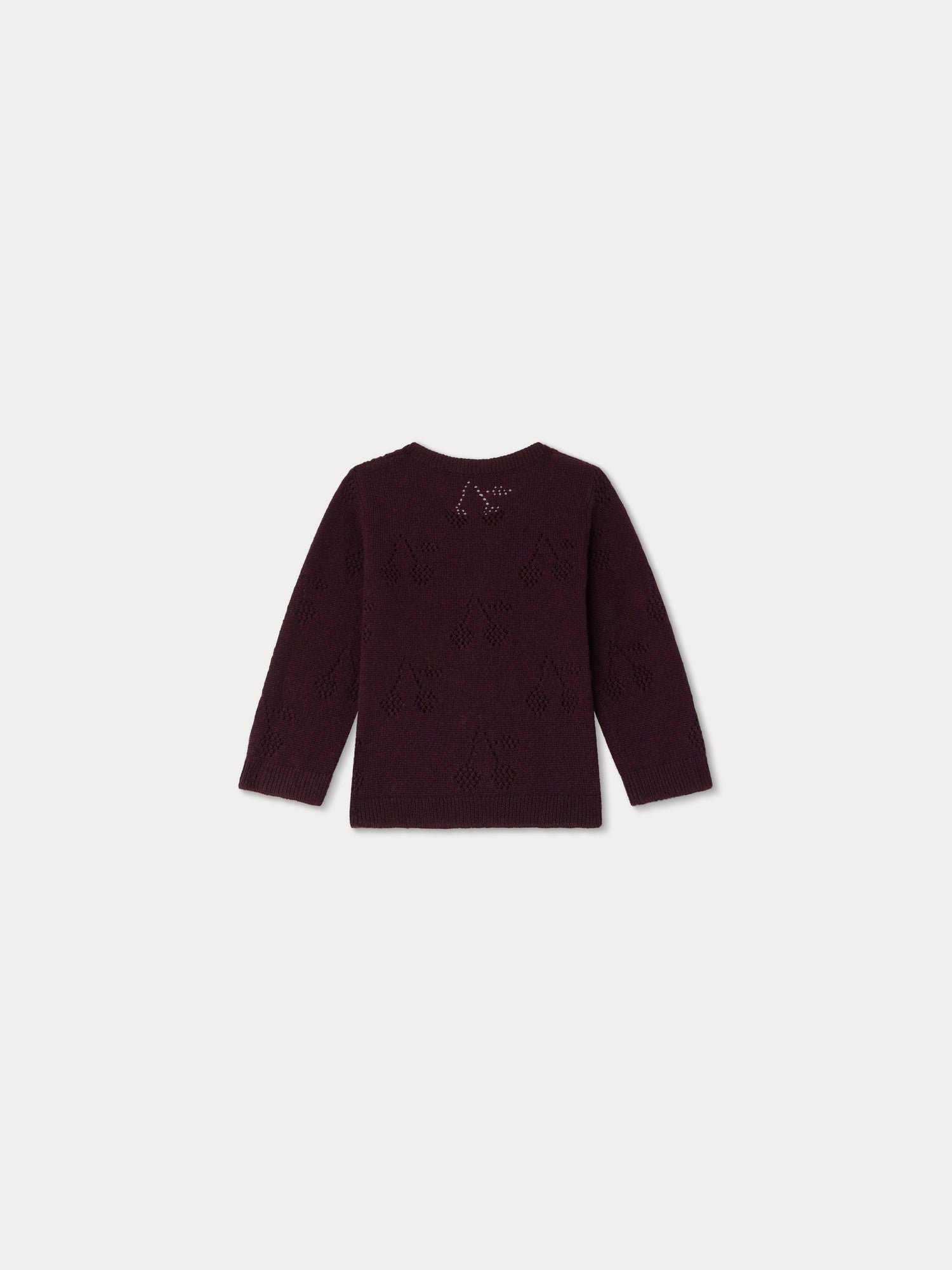 Baby Girls Purple Cashmere Cardigan