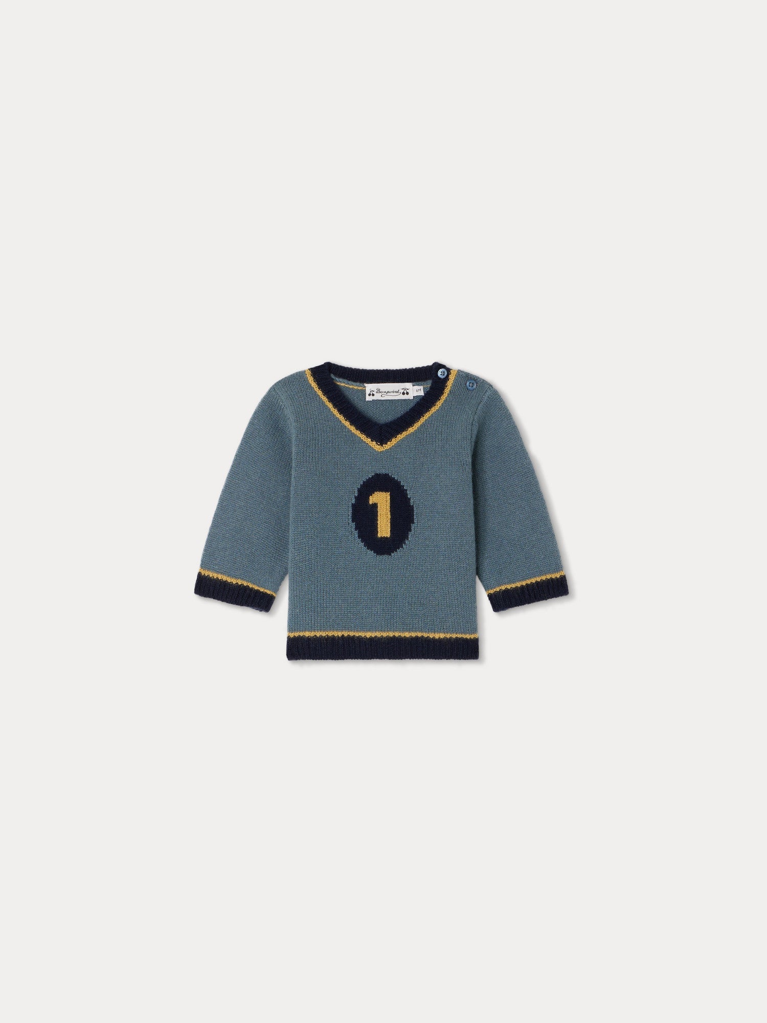 Baby Boys Blue Cashmere Sweater