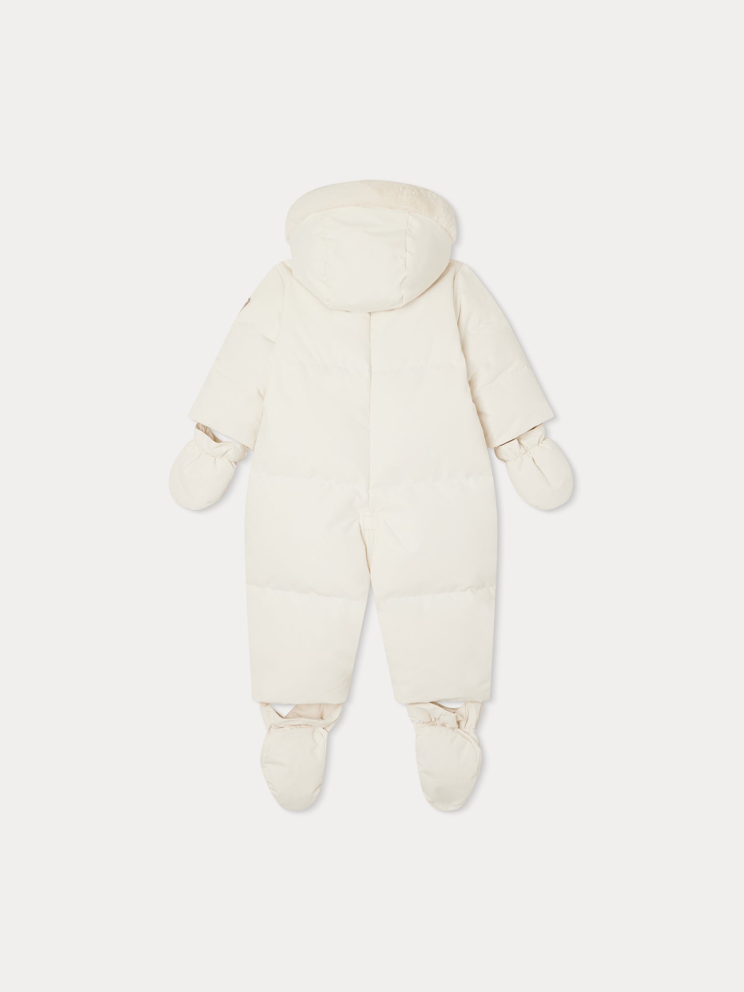 Baby Boys & Girls White Padded Babysuit