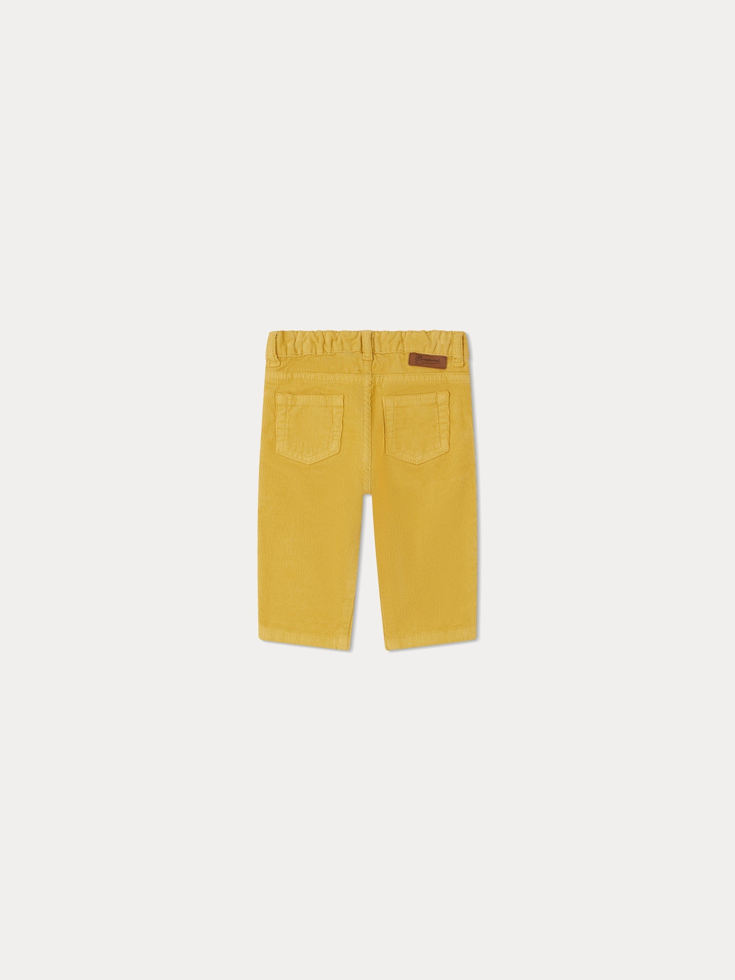 Baby Boys & Girls Yellow Corduroy Trousers