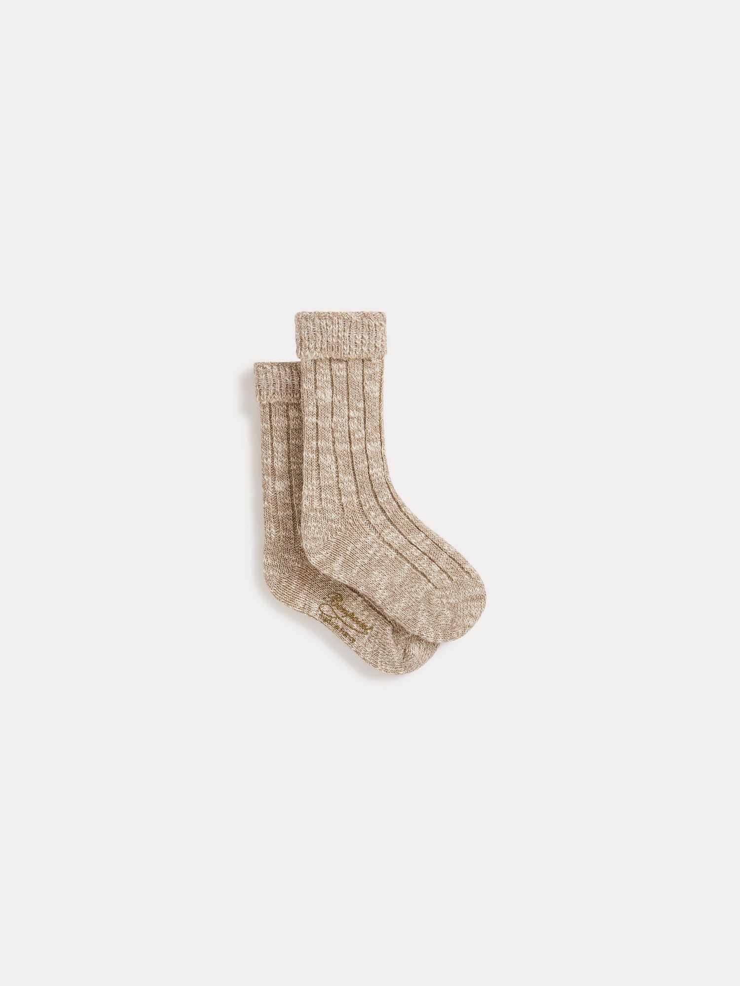 Baby Boys & Girls Beige Cotton Socks