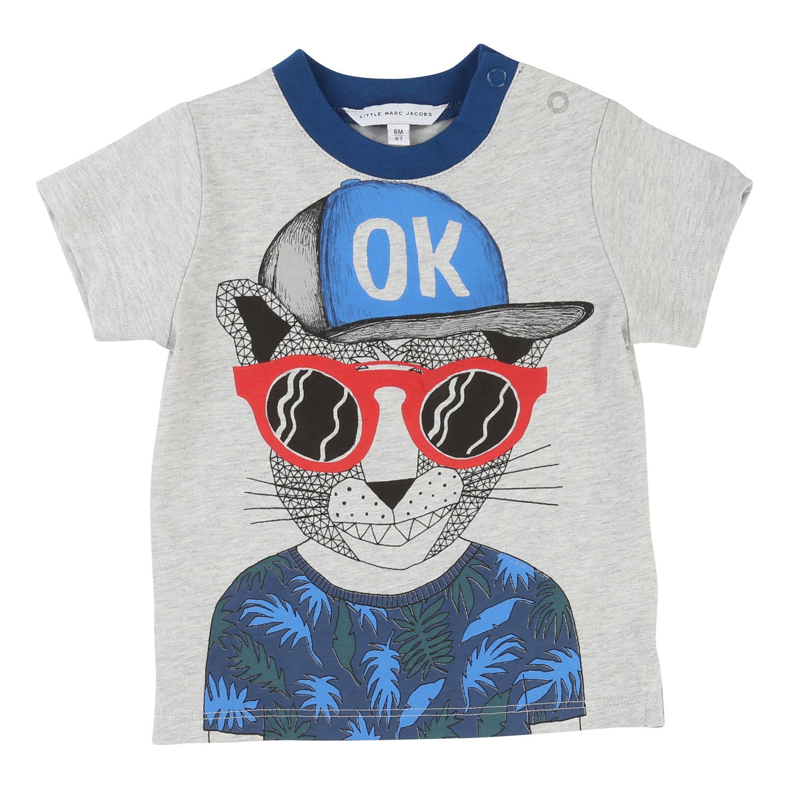 Baby Boys Grey 'Mr Mouse' Printed Cotton Jersey T-Shirt - CÉMAROSE | Children's Fashion Store