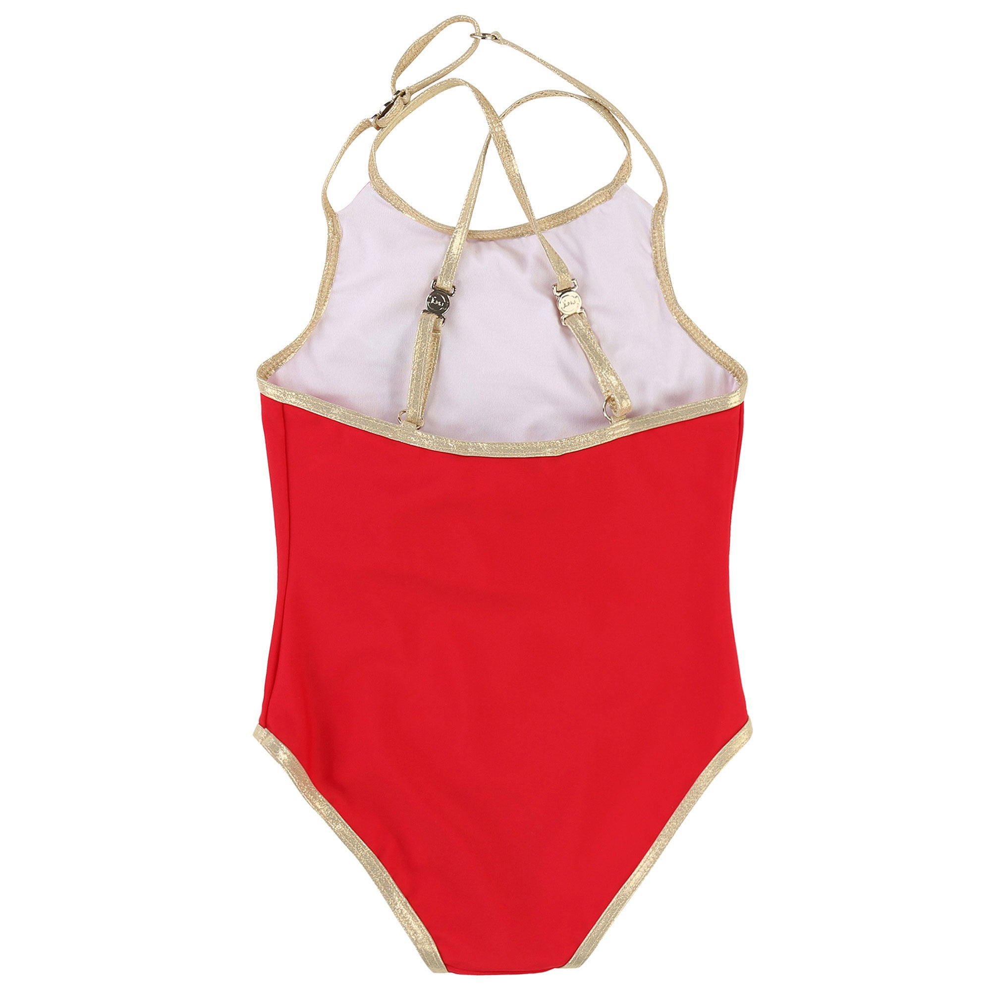 Girls Red Miss Mark Swimsuit - CÉMAROSE | Children's Fashion Store - 2