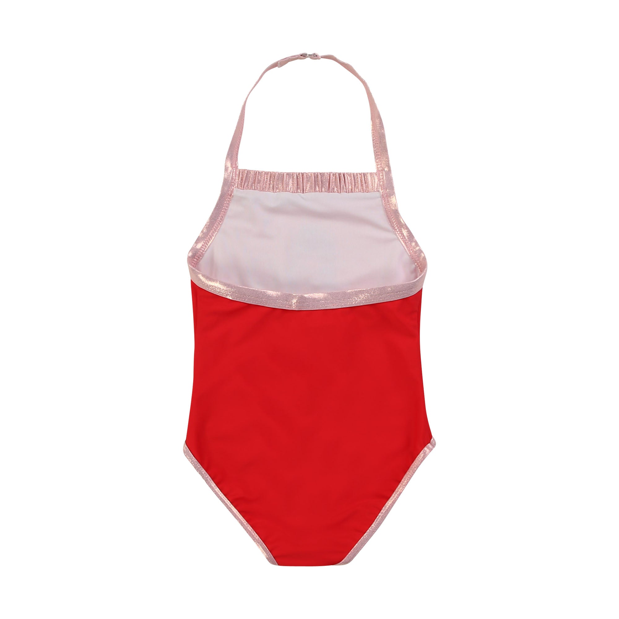 Girls Red Printing Swimsuit