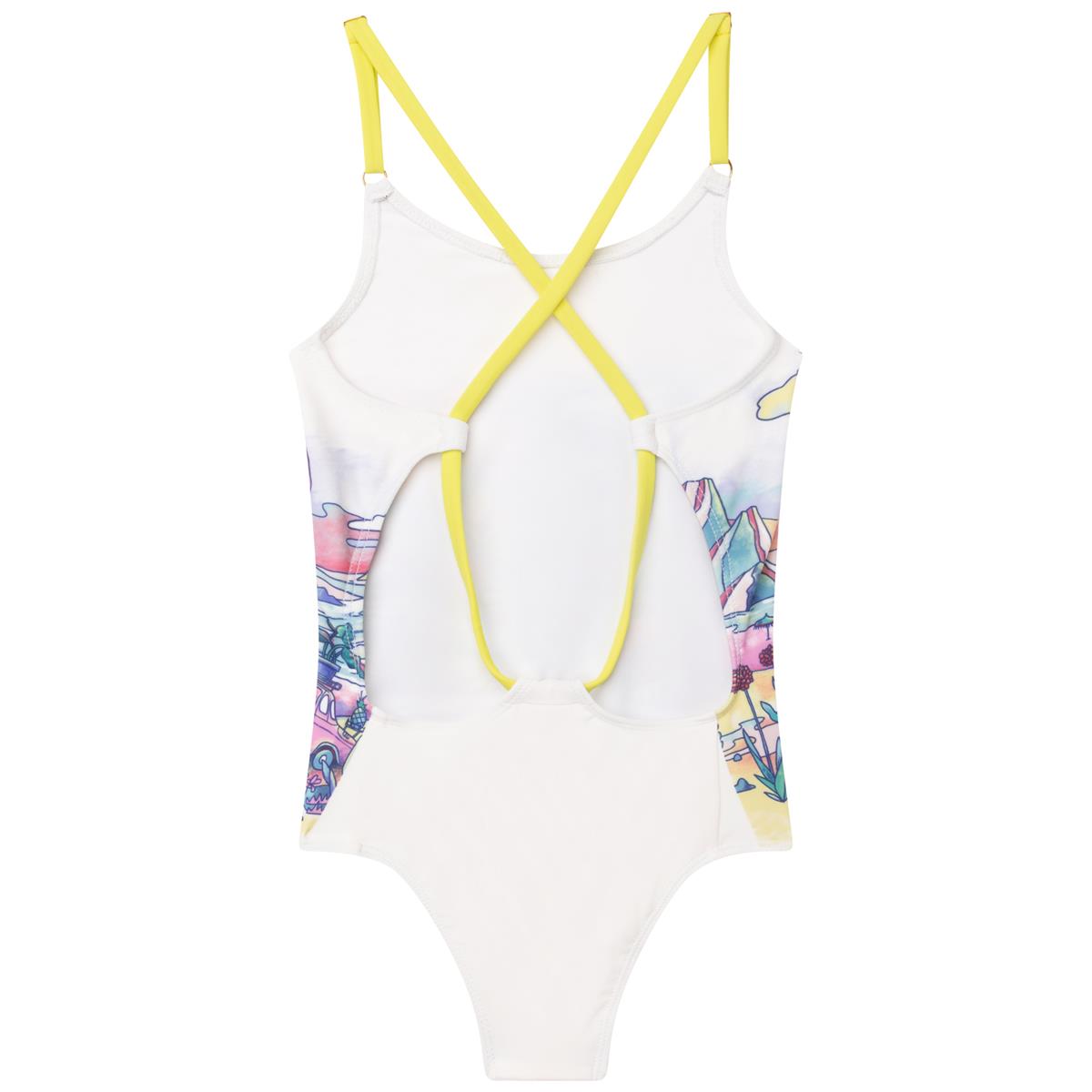 Girls White Swimsuit