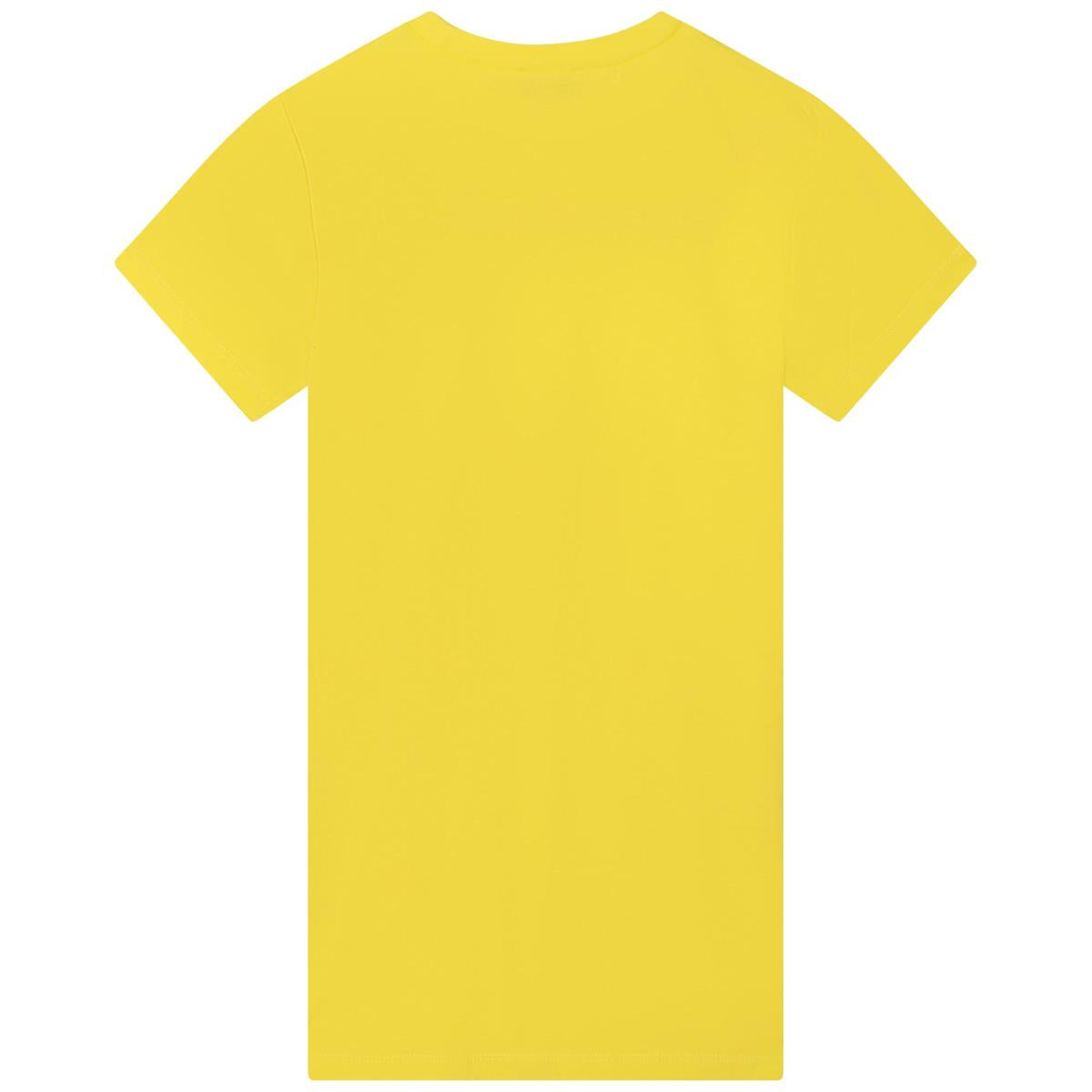 Girls Yellow Logo Dress