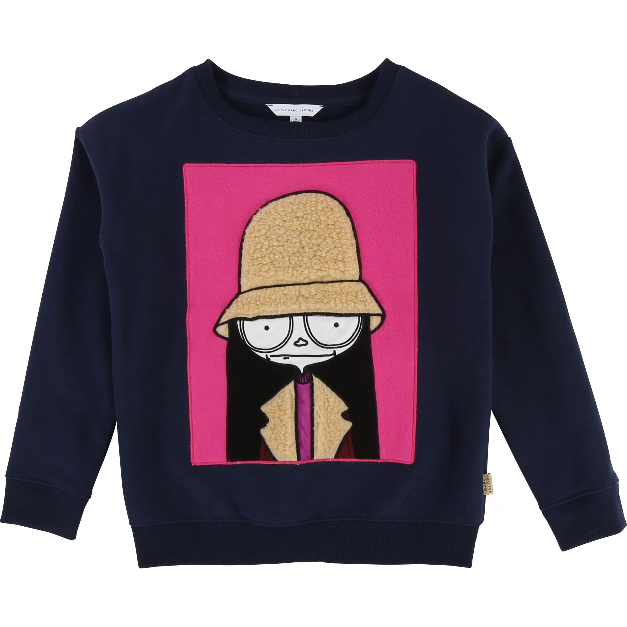 Girls Dark Indigo Cotton Sweatshirt