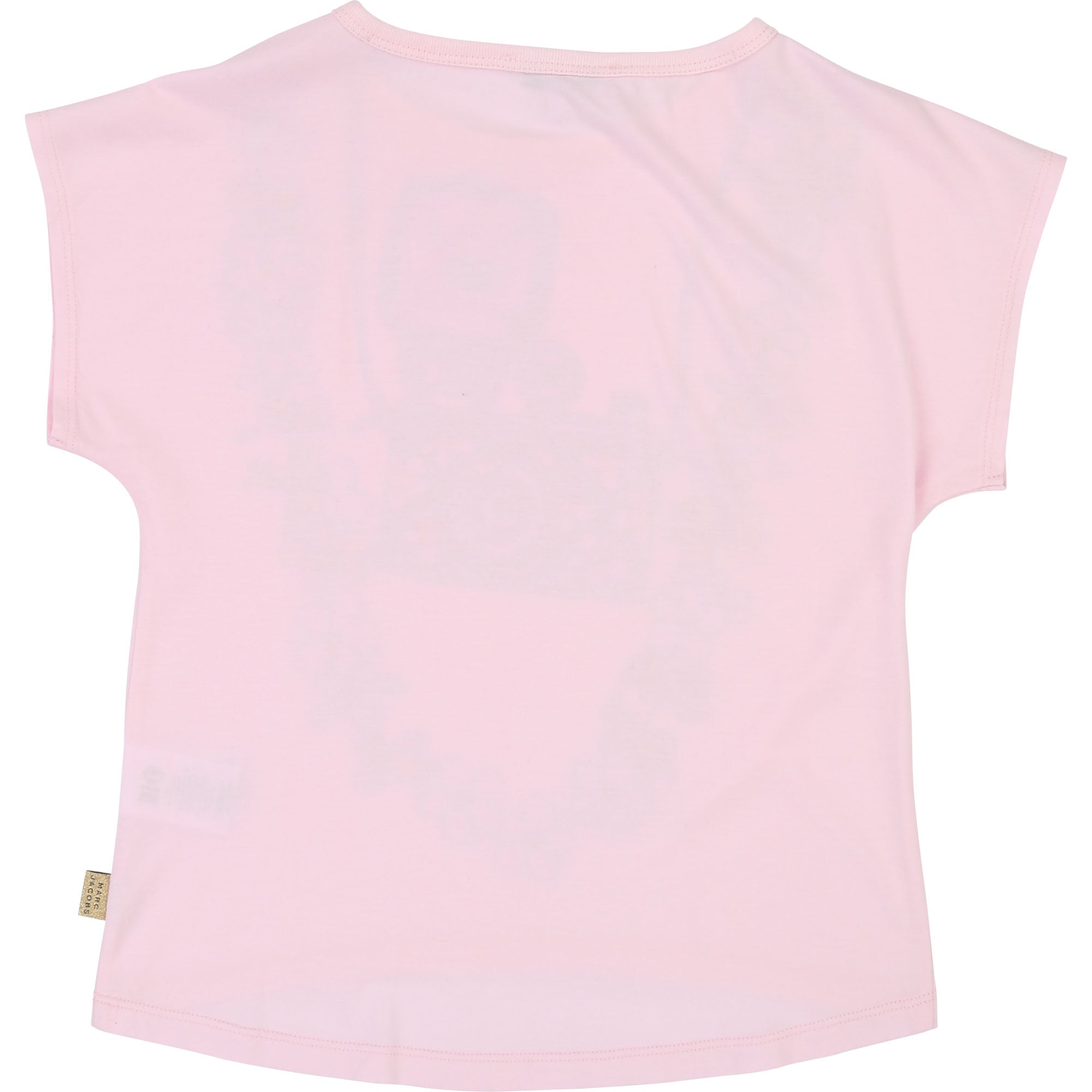 Girls Light Pink Printed T-shirt