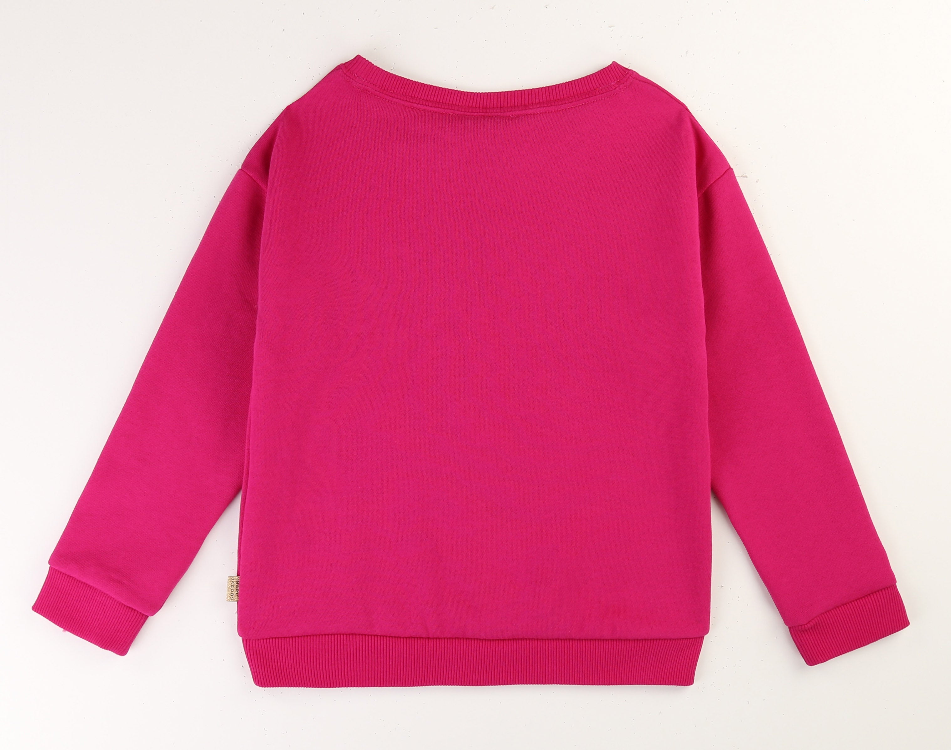 Girls Pink Pattern Cotton Sweatshirt