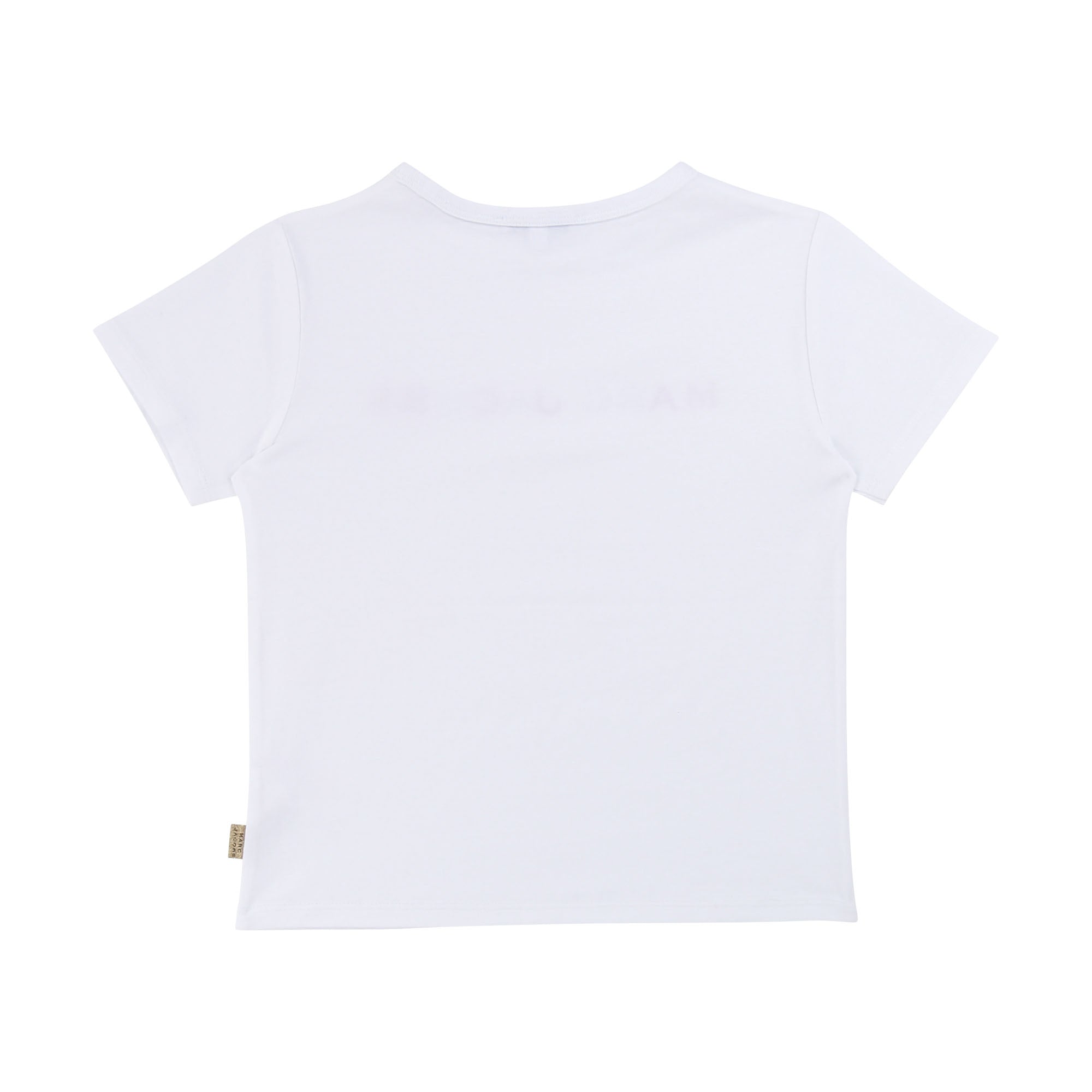 Girls White Logo Cotton T-shirt