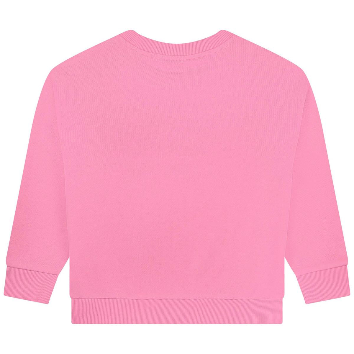 Girls Pink Logo Sweater