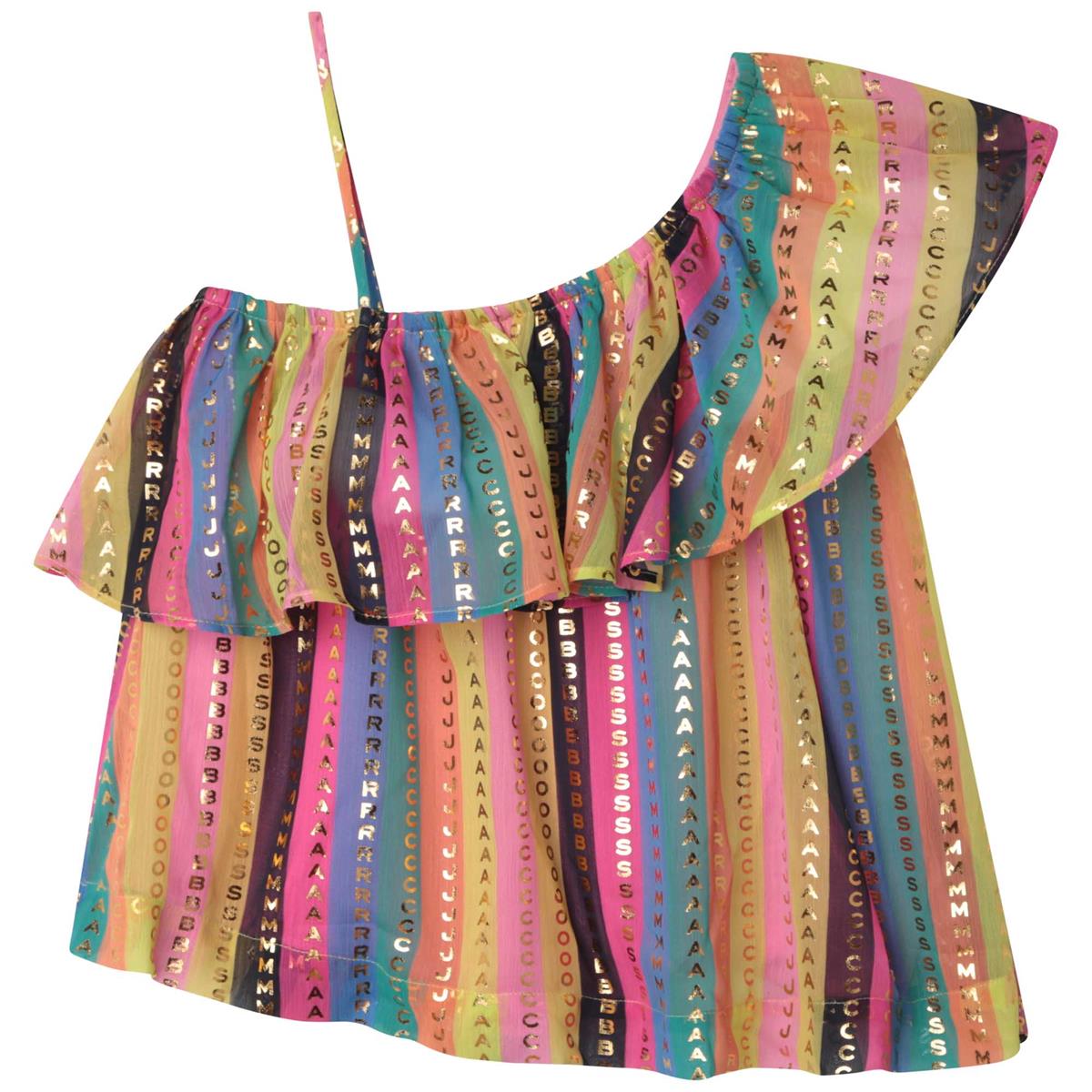 Girls Multicolor Sequin Top