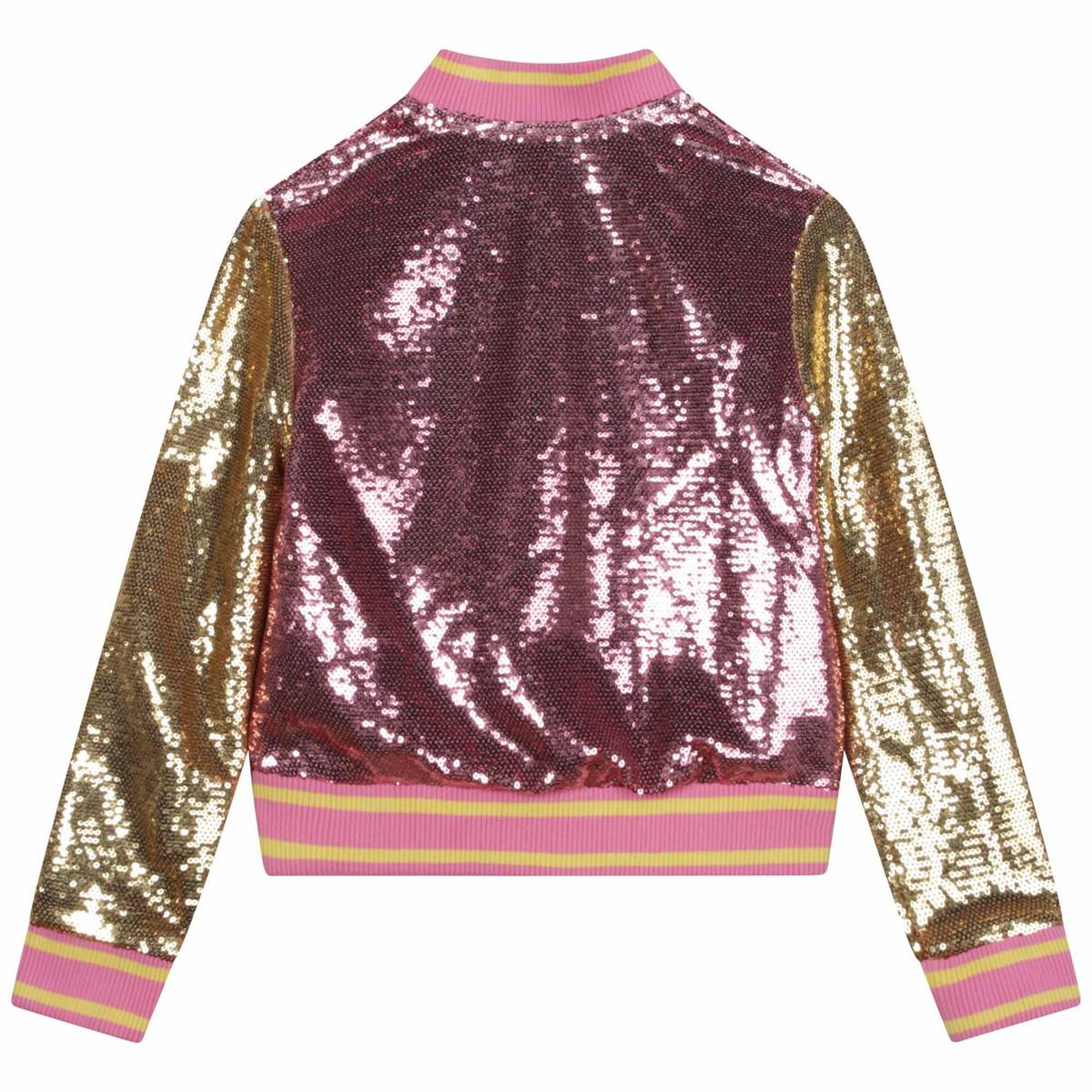 Girls Pink Sequin Jacket
