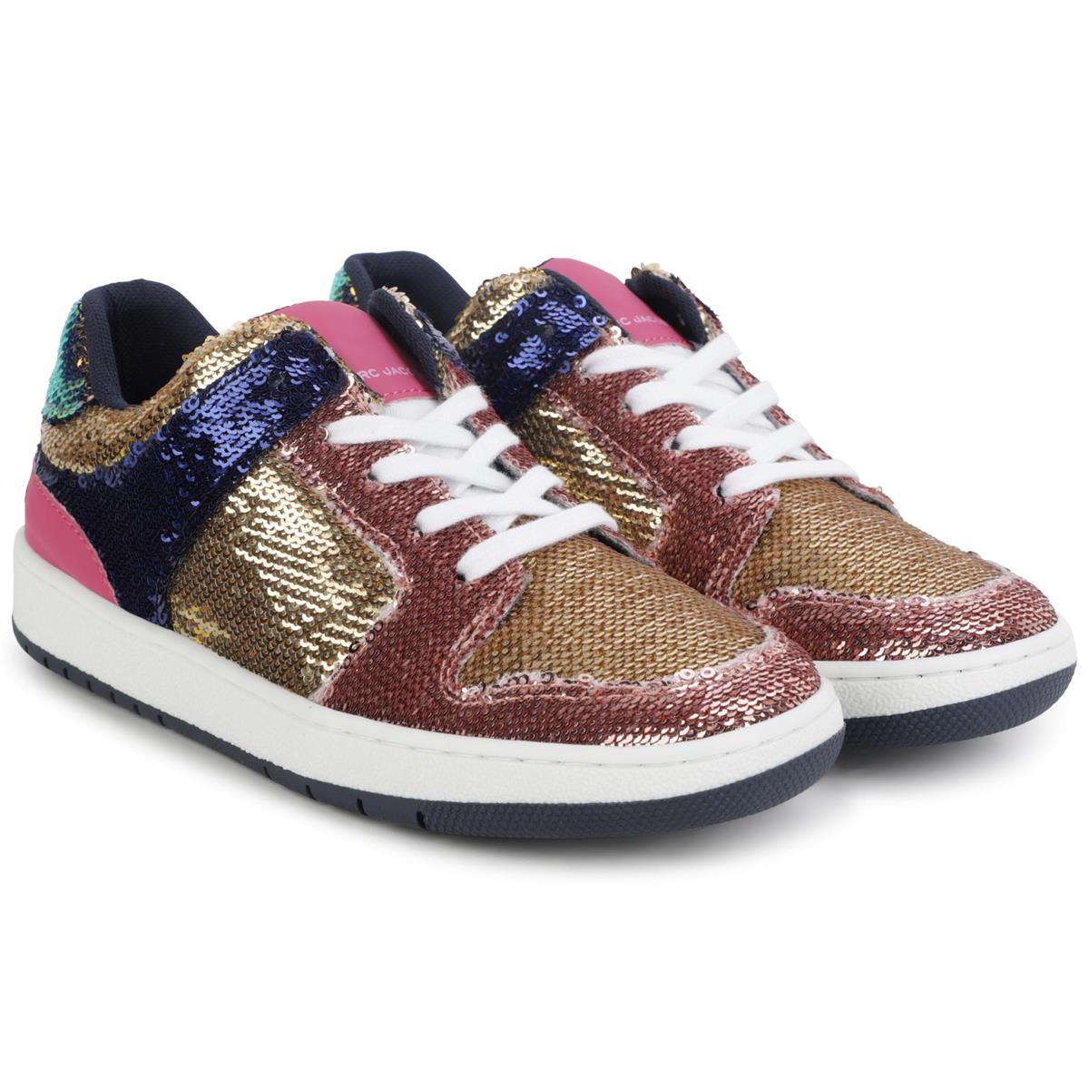 Boys Pink Sequin Shoes