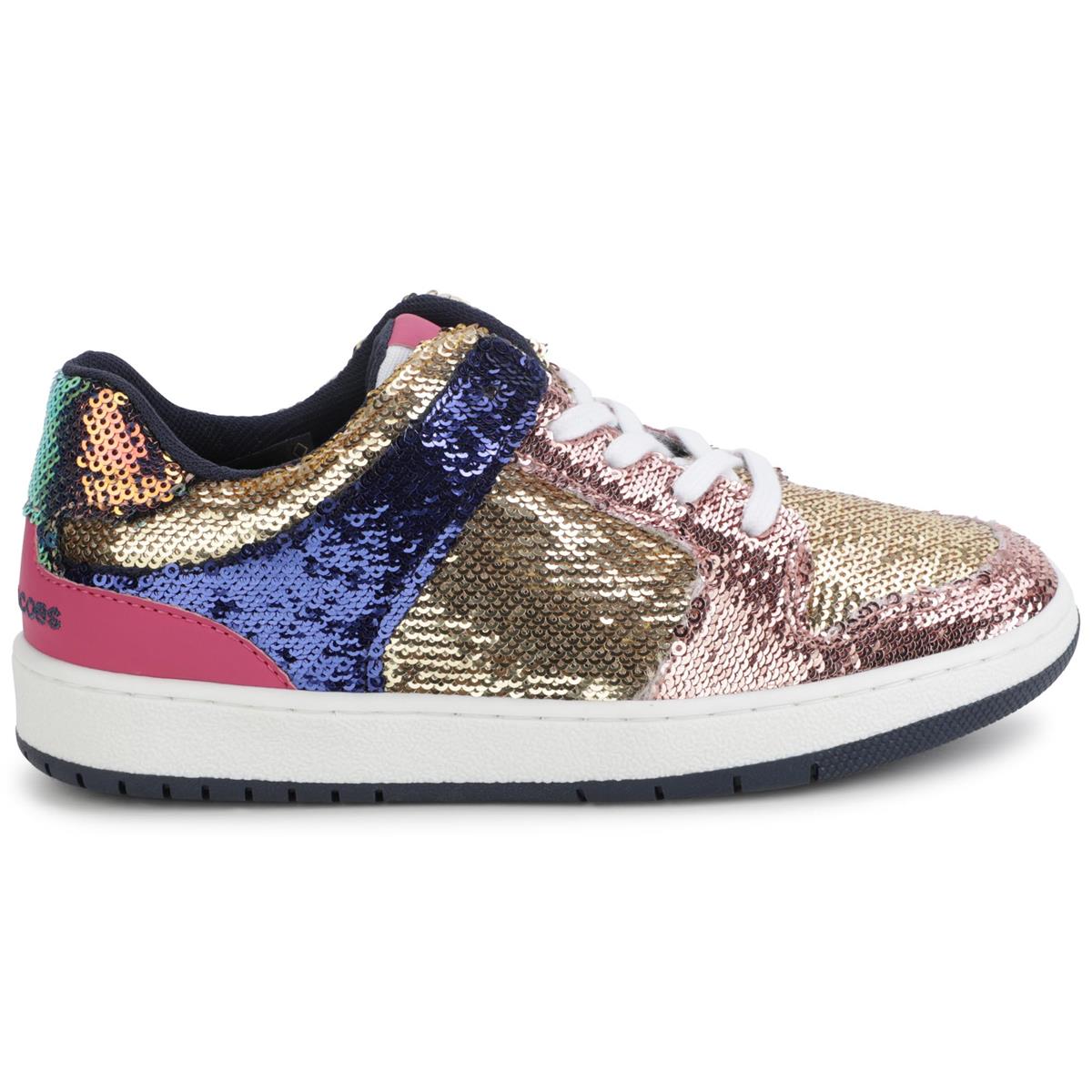 Boys Pink Sequin Shoes