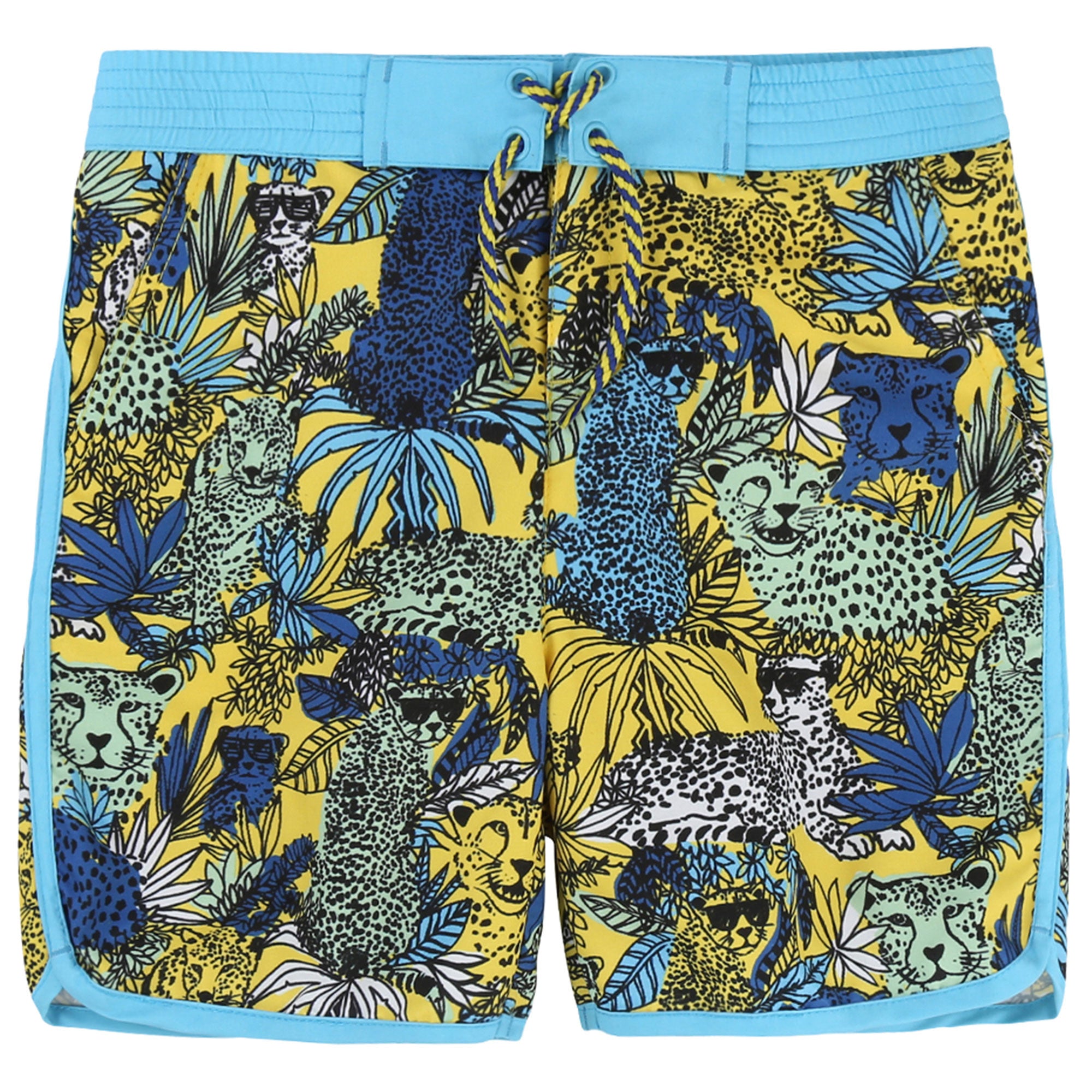 Boys Green Jungle Shorts - CÉMAROSE | Children's Fashion Store - 1